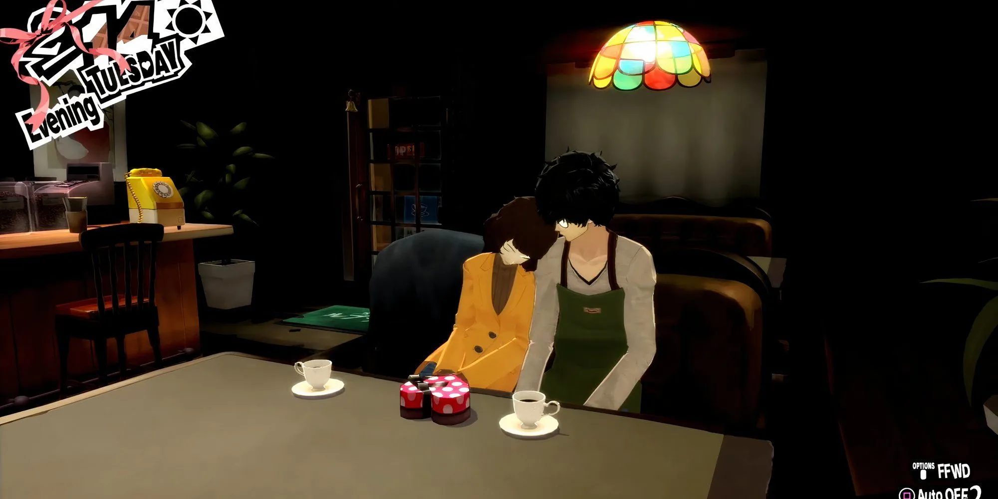 Joker và Kawakami hẹn hò ngày Valentine trong Persona 5 Royal