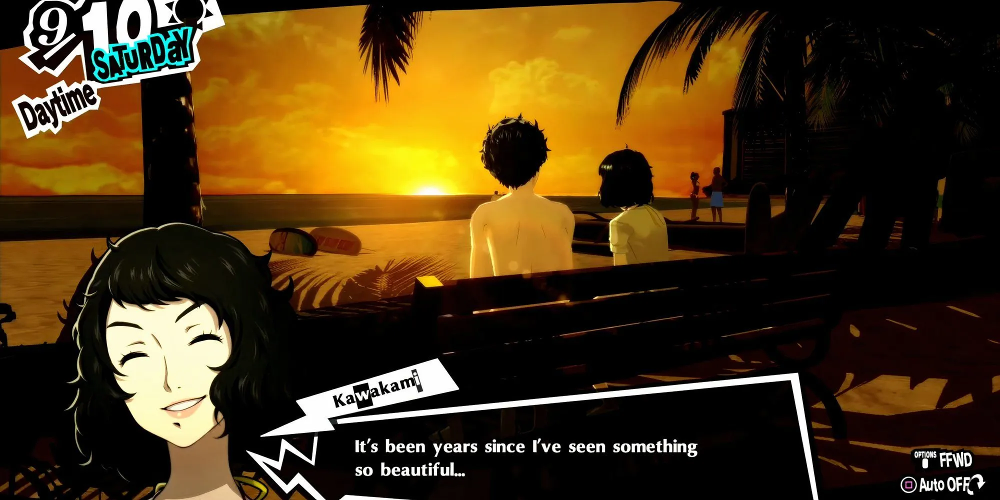 Joker và Kawakami hẹn hò tại Hawaii trong Persona 5 Royal