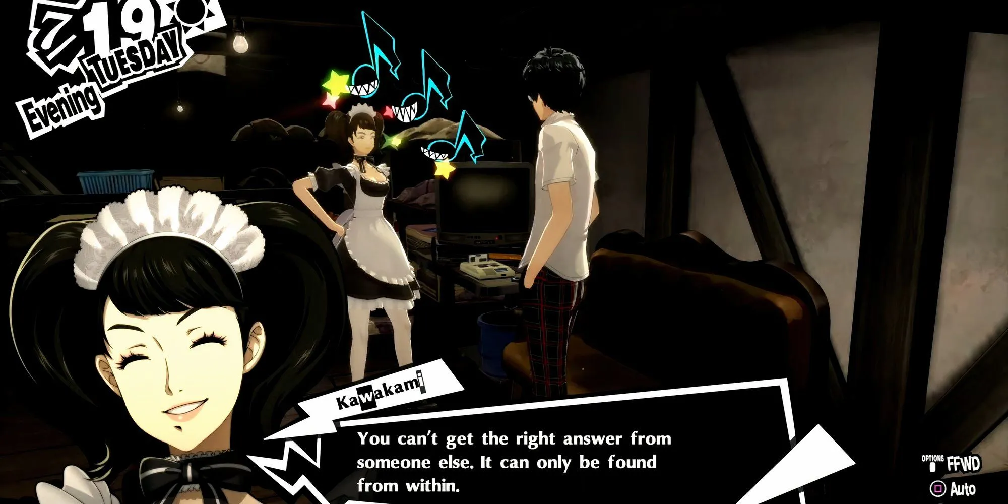 Kawakami bỏ việc làm hầu gái trong Persona 5 Royal, rank 8 Confidant