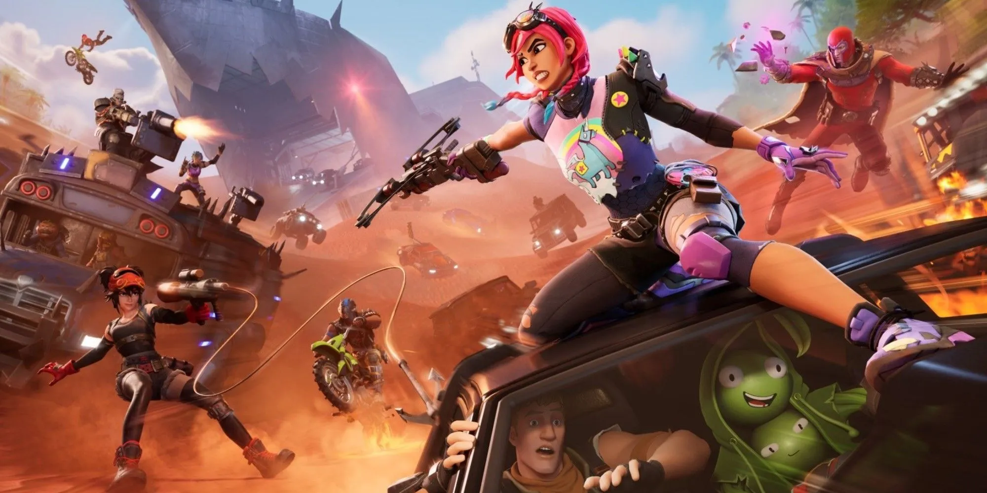 Keyart Fortnite Chapter 5 Season 3 thể hiện không khí Wrecked