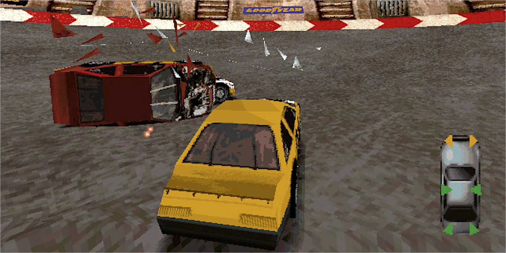 Top 8 Game Đua Xe Phá Hủy Hay Nhất Mọi Thời Đại 1 Khoảnh khắc va chạm xe trong game Destruction Derby 2