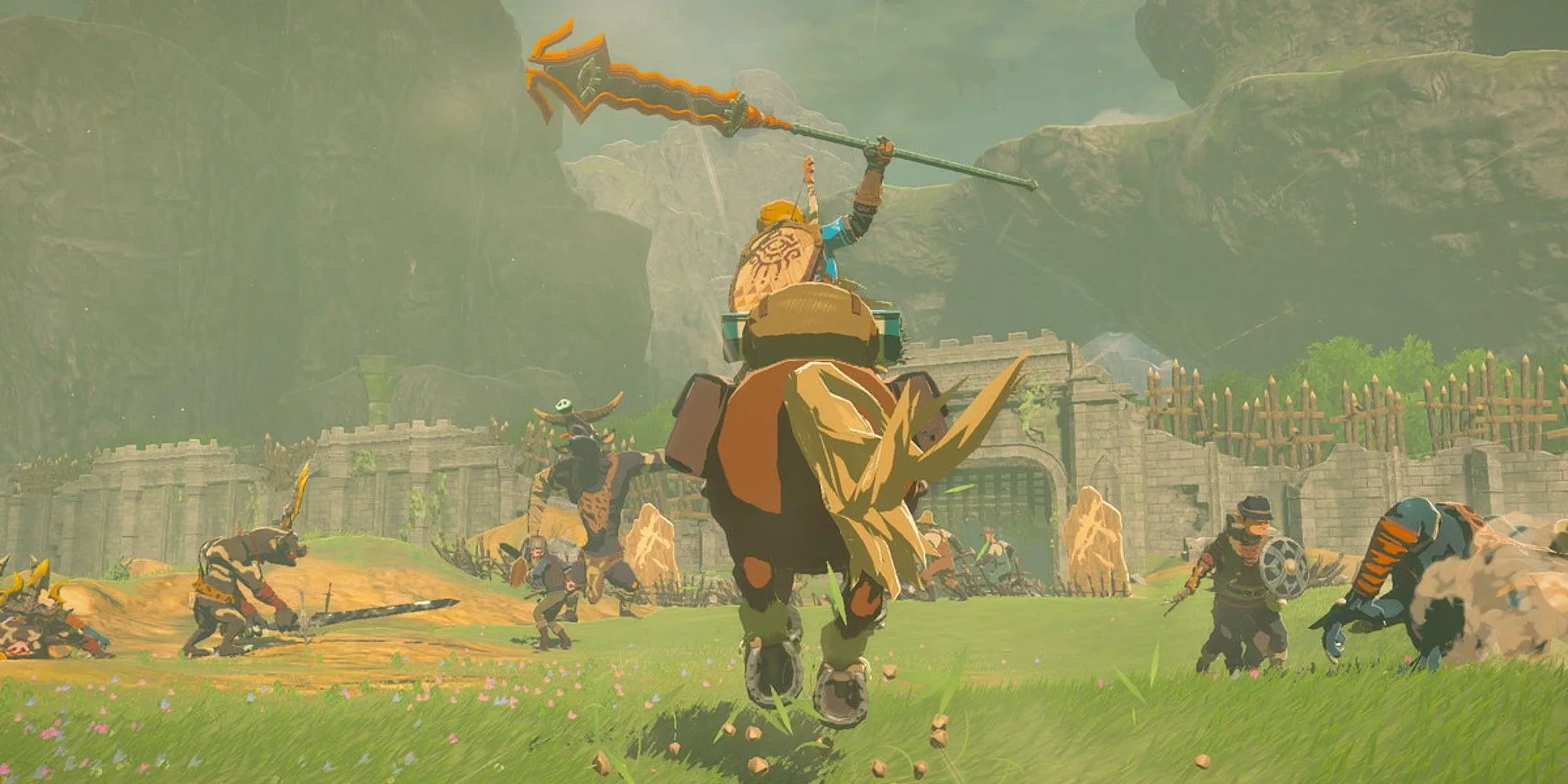 Link cưỡi ngựa trong The Legend of Zelda Tears of the Kingdom