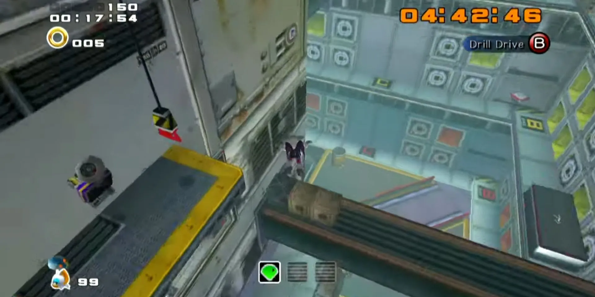 Màn chơi Security Hall với giới hạn thời gian trong Sonic Adventure 2