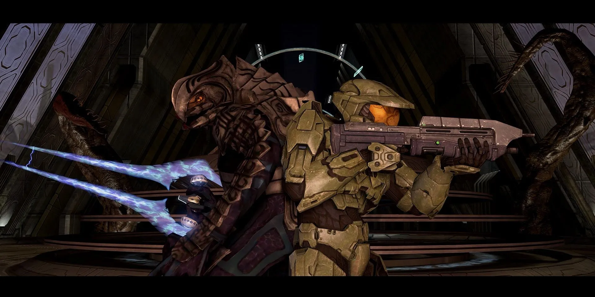 Master Chief và Arbiter đứng cạnh nhau trong Halo 3