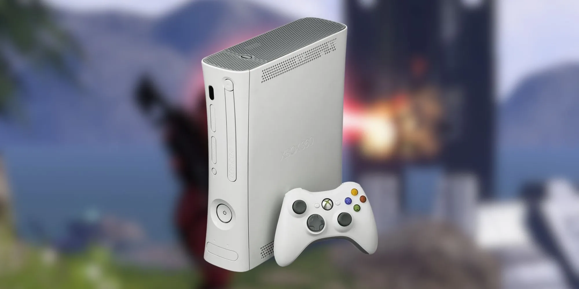 Máy chơi game Xbox 360 màu trắng nổi tiếng với lỗi đèn đỏ tử thần