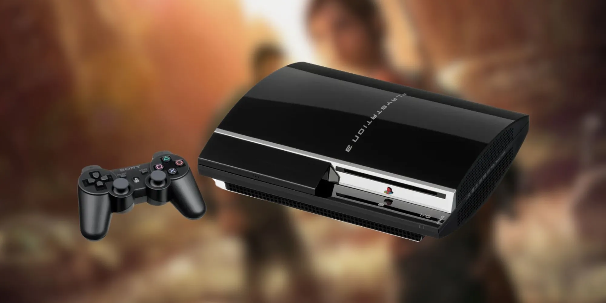 Máy PlayStation 3 phiên bản gốc màu đen bóng với thiết kế gây tranh cãi
