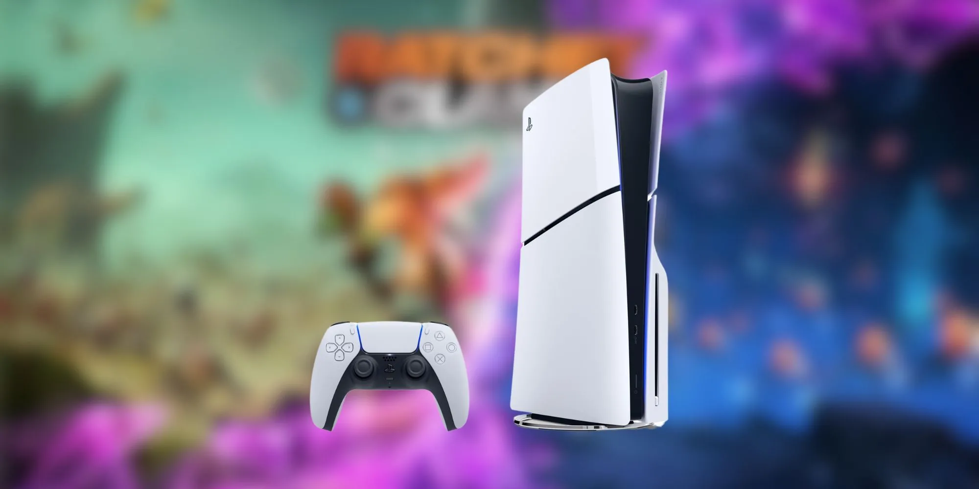 Máy PlayStation 5 thiết kế hiện đại cùng tay cầm DualSense màu trắng