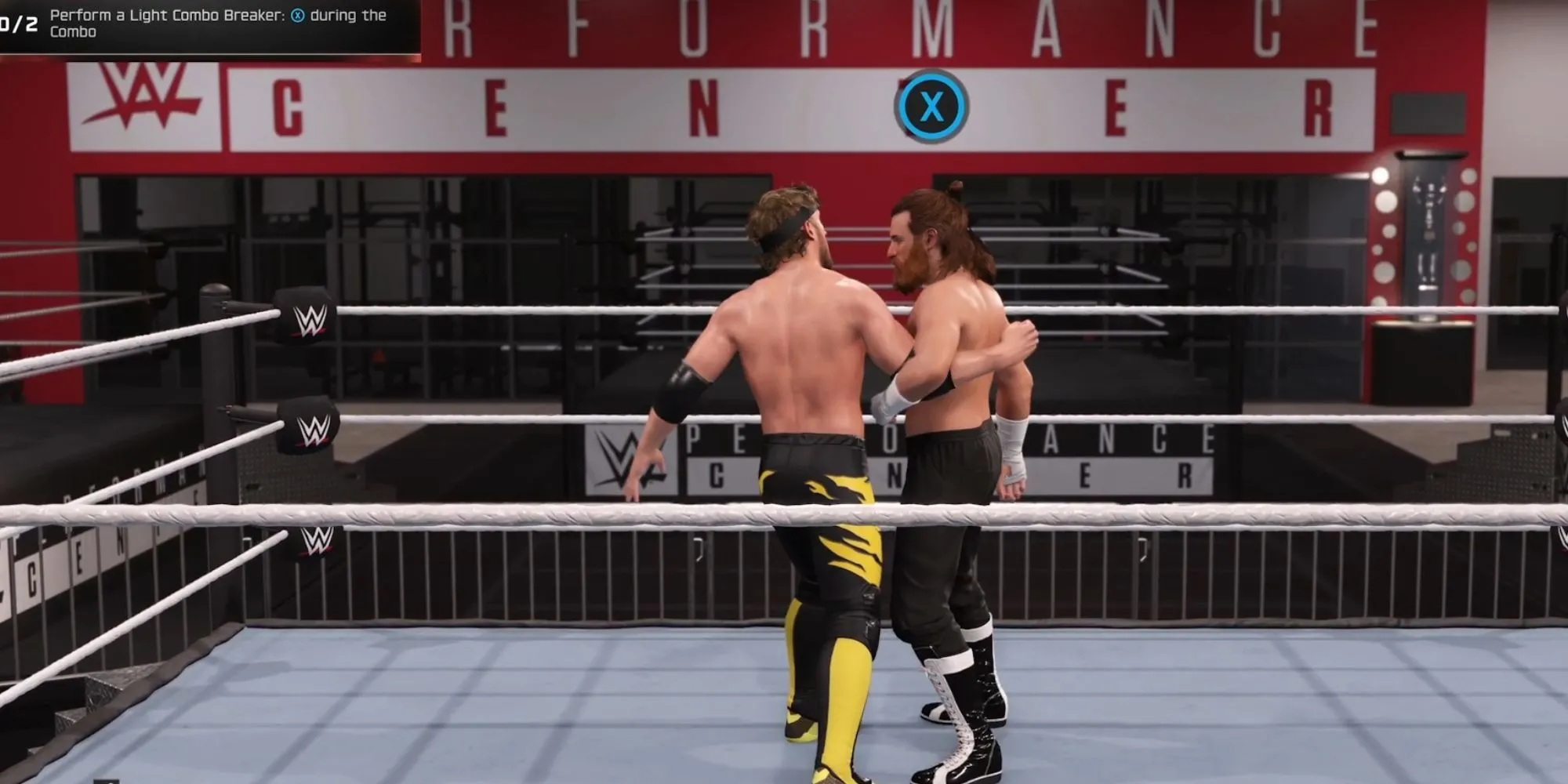 Minh họa kỹ thuật breaker trong game WWE 2K25