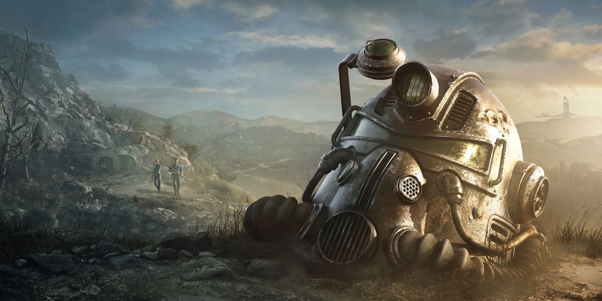 Một cảnh quan hậu tận thế trong Fallout 76, nơi người chơi khám phá một thế giới bị tàn phá bởi chiến tranh hạt nhân