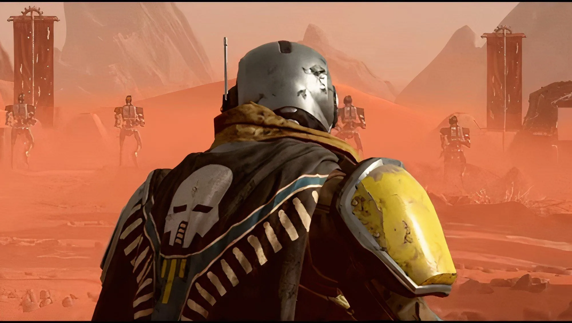 Một Helldiver trang bị vũ khí hạng nặng trong Helldivers 2, sẵn sàng đối mặt với các mối đe dọa từ Terminids và có thể là Illuminate.