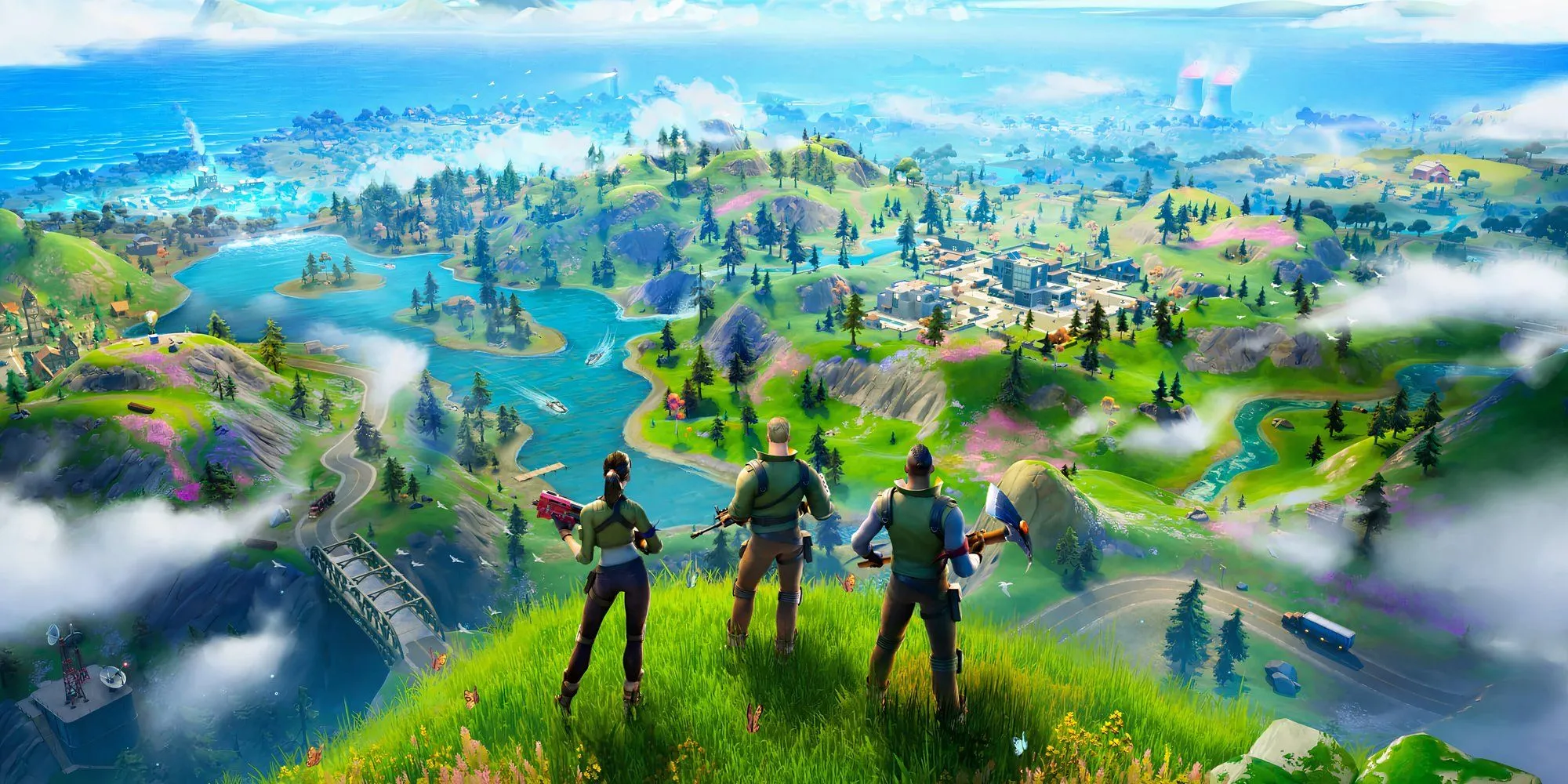 Một hòn đảo trong thế giới đầy màu sắc của Fortnite