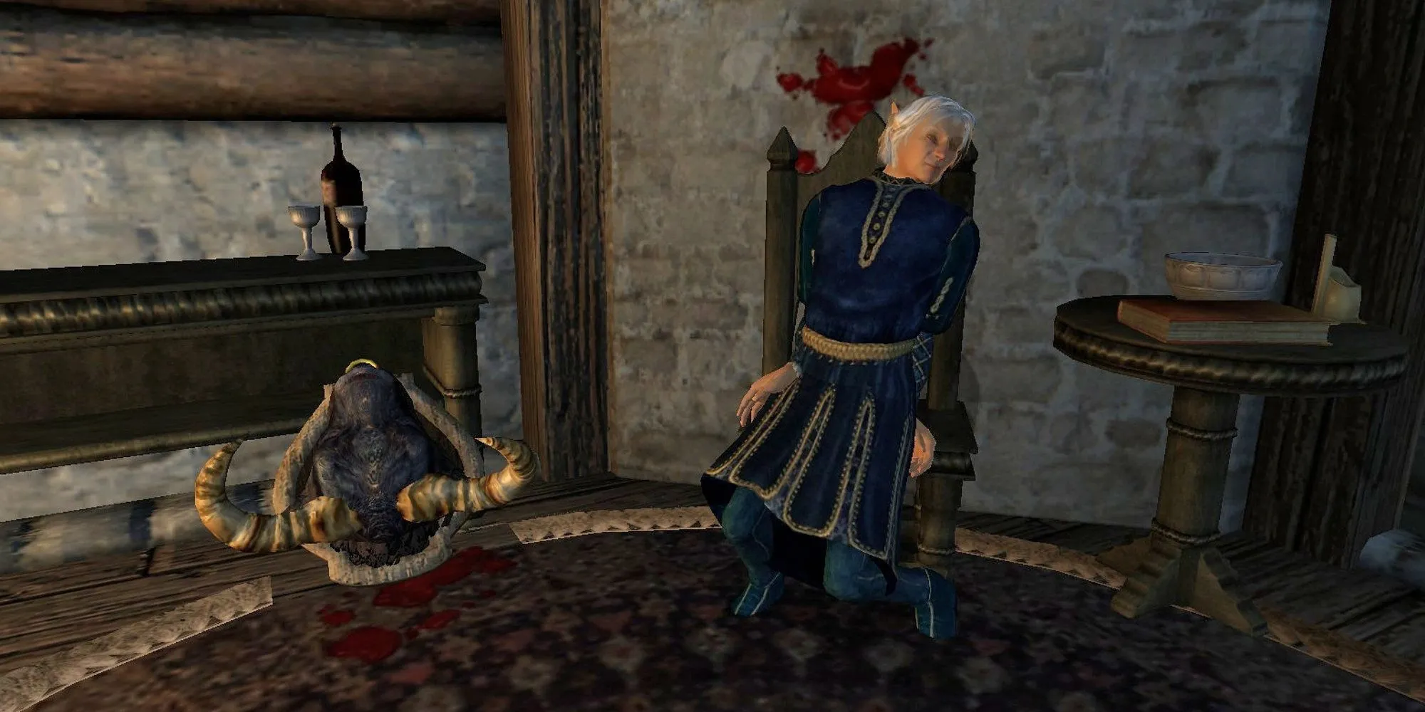 Một NPC vô tội bị sát hại trong Oblivion để người chơi thu hút sự chú ý của Dark Brotherhood.