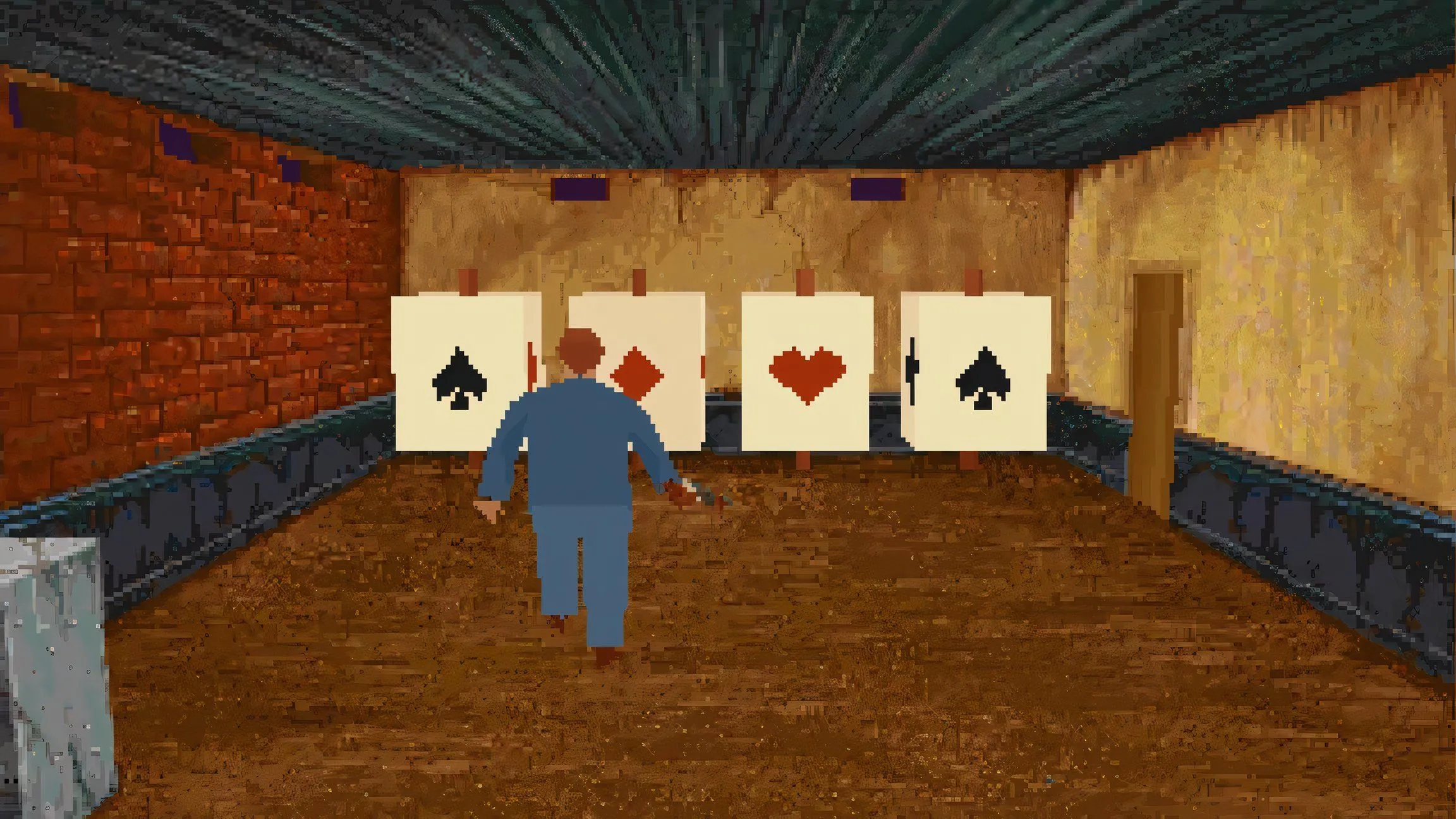 Một phân cảnh giải đố căng thẳng trong tựa game kinh dị Alone in the Dark 2 PS1