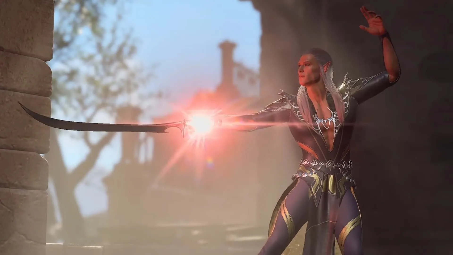 Một pháp sư Wizard với song kiếm trong Baldur's Gate 3, minh họa cho tiềm năng tùy biến nhân vật.