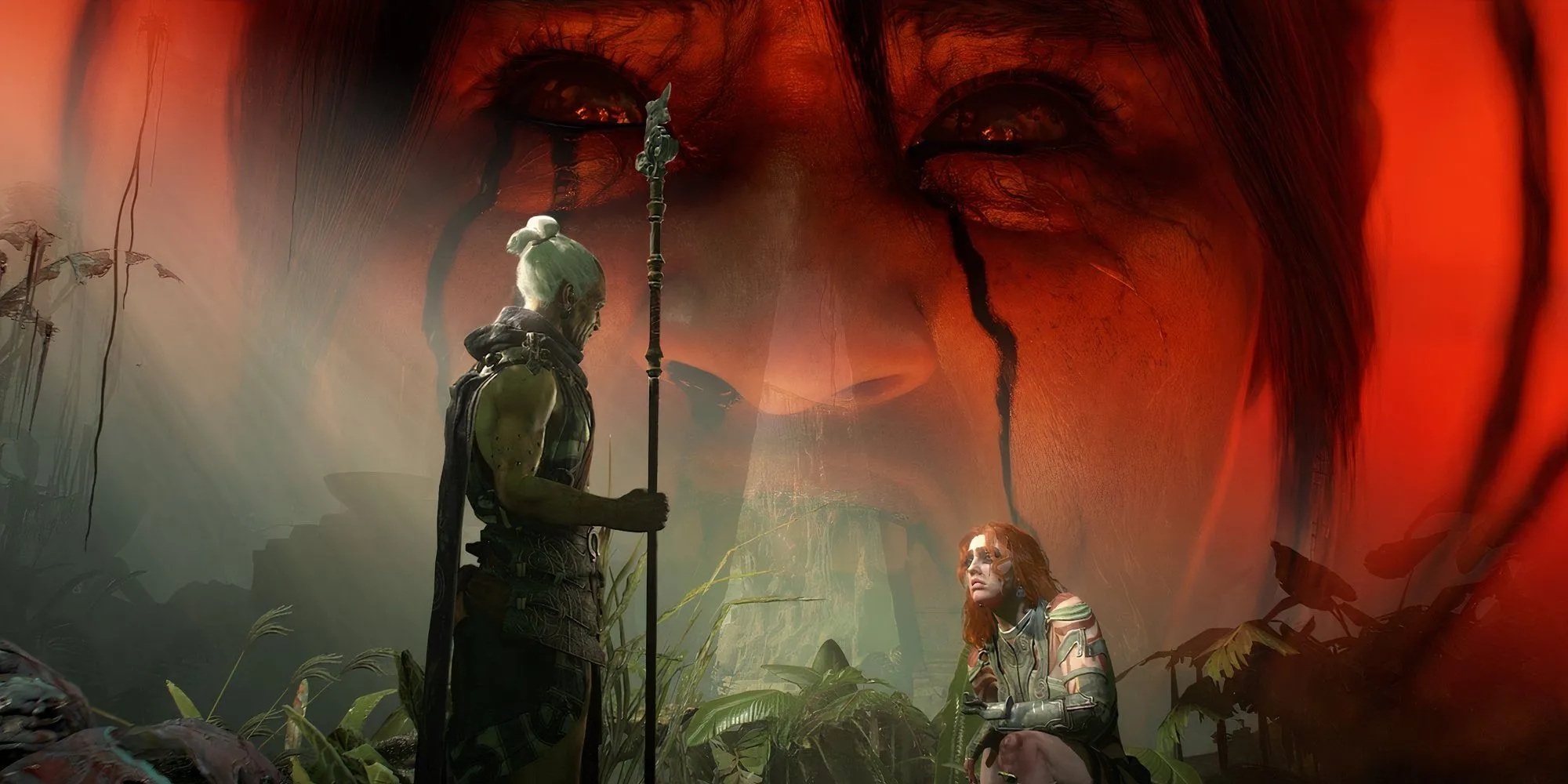 Neyrelle và Eru trong bối cảnh Nahantu, minh họa cho những thay đổi lớn của Diablo 4 Season 8