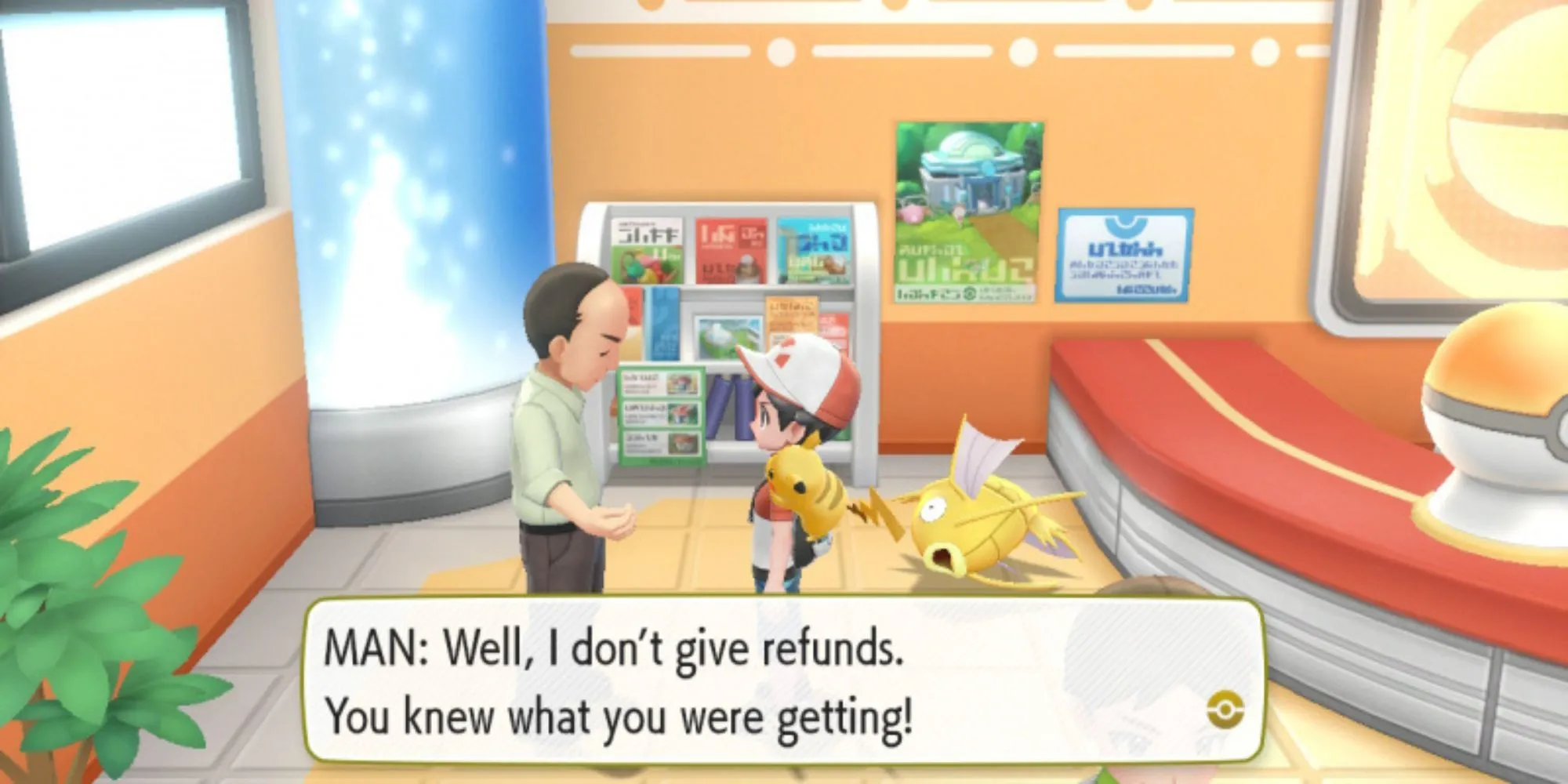 Người bán cá Magikarp lừa đảo trong game Pokemon Red/Blue/Yellow