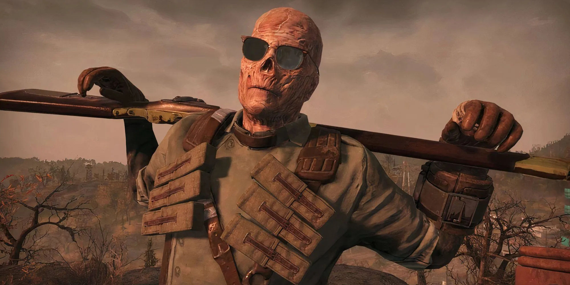 Người chơi Fallout 76 chiến đấu trong hình dạng Ghoul đột biến tại vùng đất chết