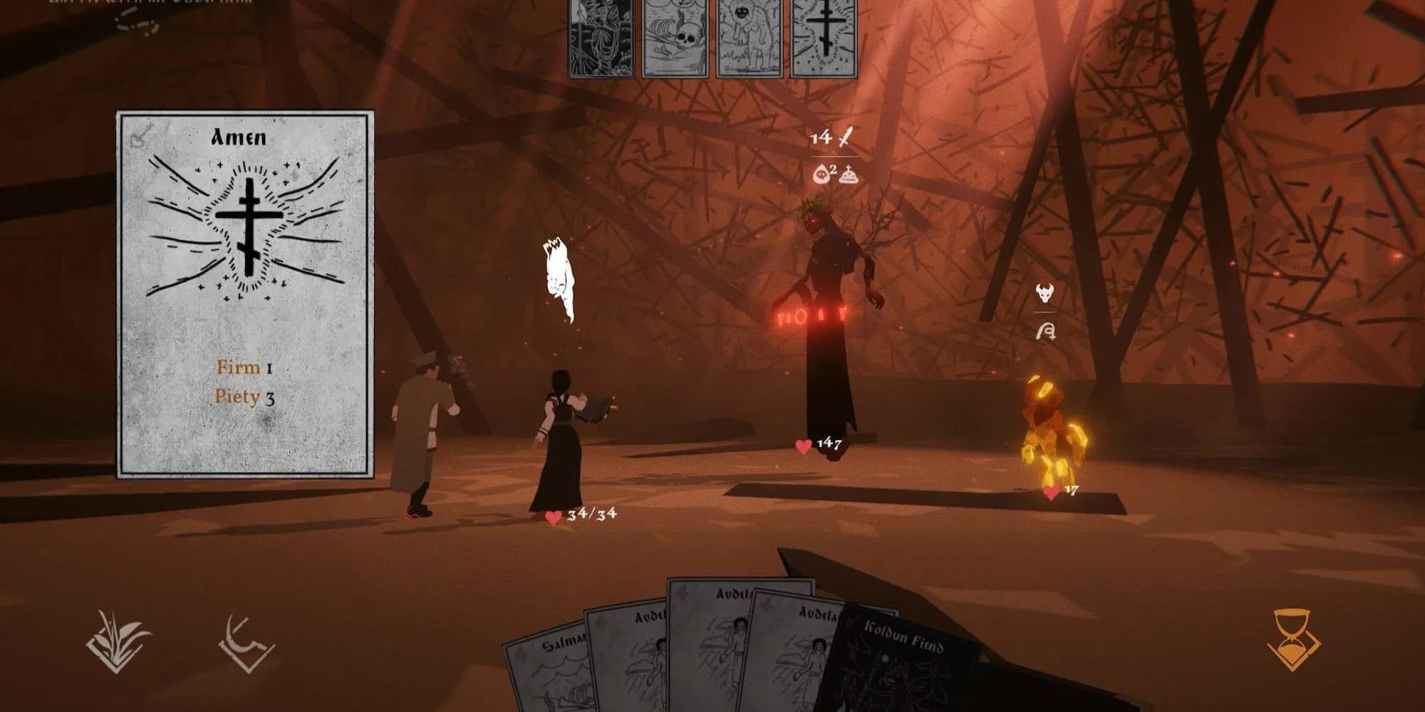 Nhân vật chính chiến đấu với sinh vật huyền bí trong game Black Book