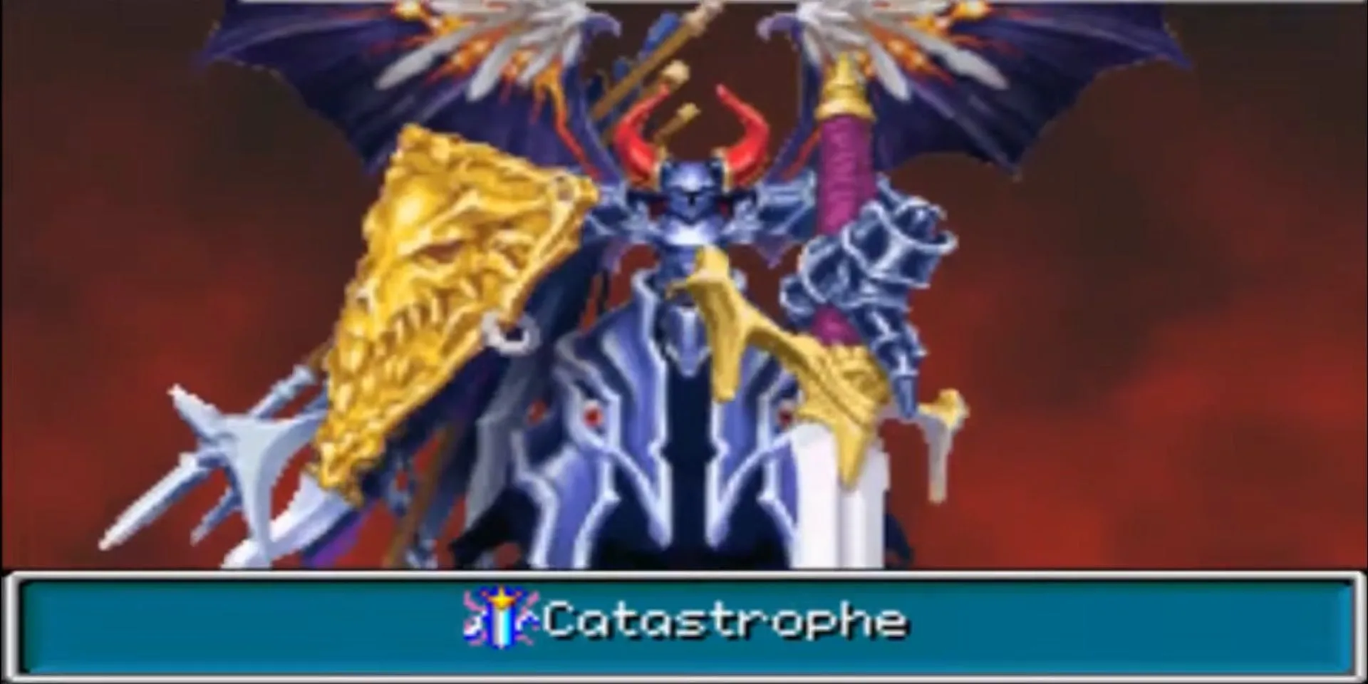Nhân vật chính thực hiện phép triệu hồi Catastrophe cực mạnh trong Golden Sun: The Lost Age
