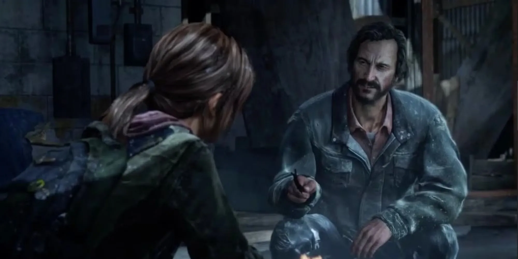 Nhân vật David mặt nguy hiểm trong game The Last of Us