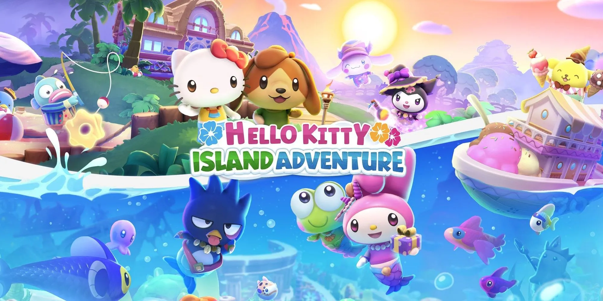 Nhân vật Hello Kitty và bạn bè trong game Hello Kitty Island Adventure