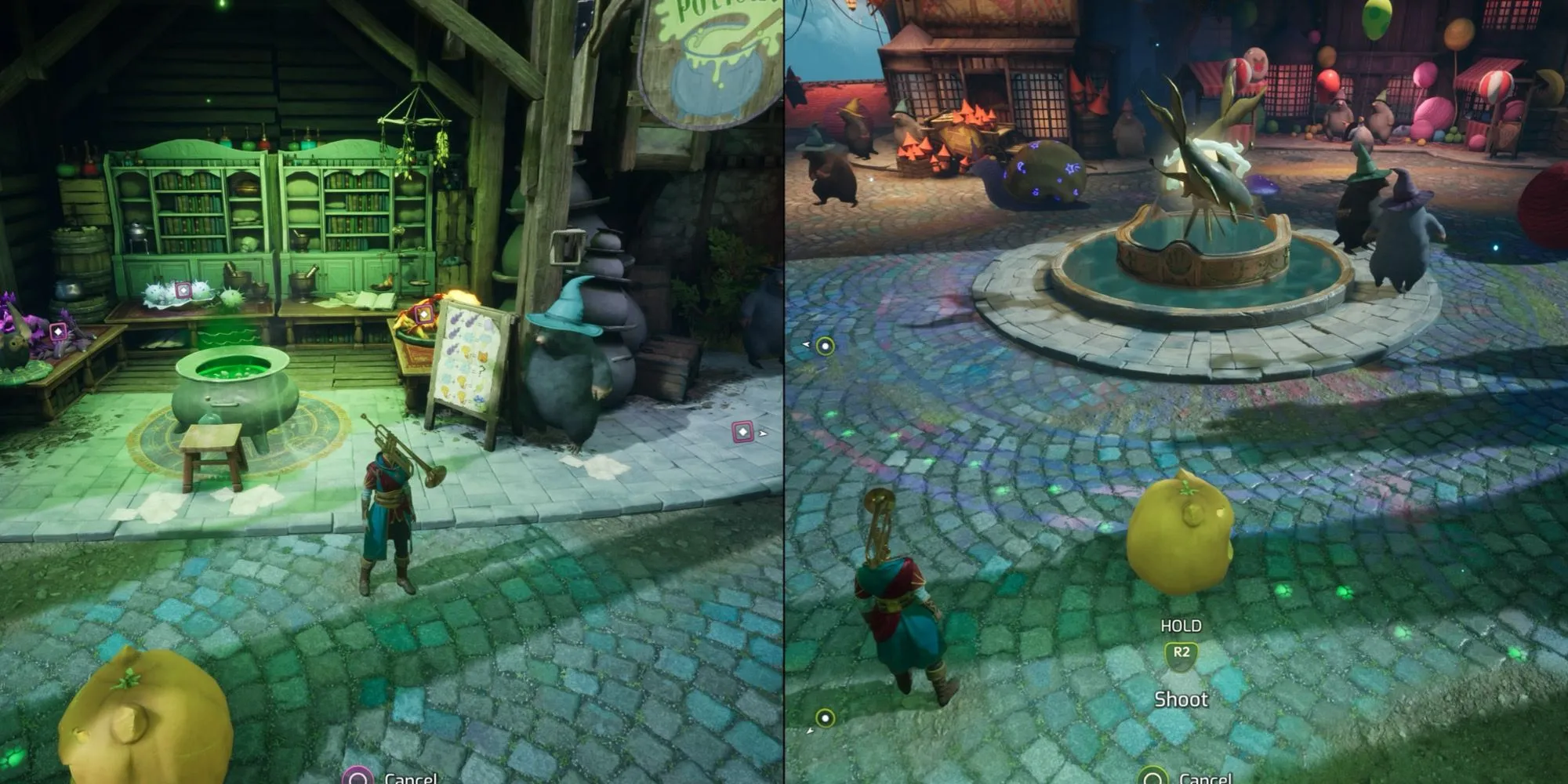 Nhân vật Mio đang pha chế độc dược trong Split Fiction để nhận trophy Potion Chef
