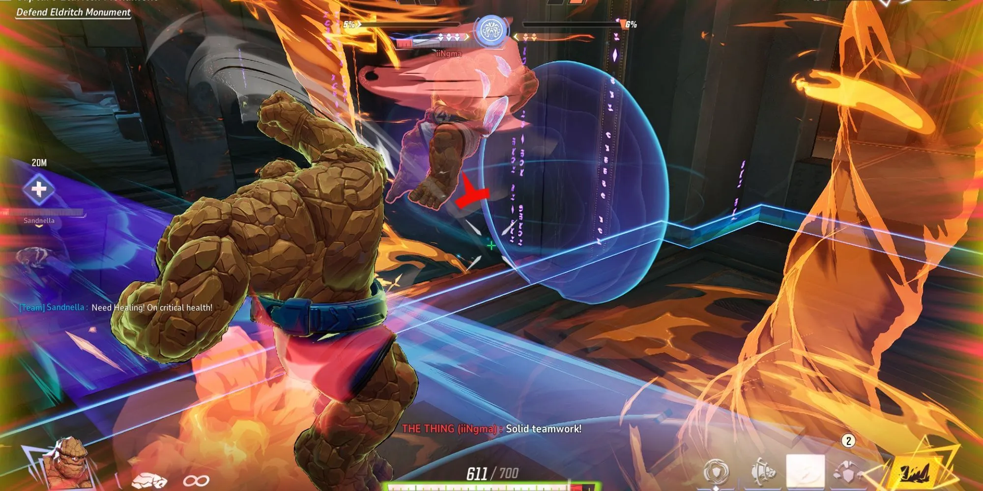 Nhân vật The Thing trong Marvel Rivals thể hiện sức mạnh với bộ kỹ năng Vanguard độc đáo
