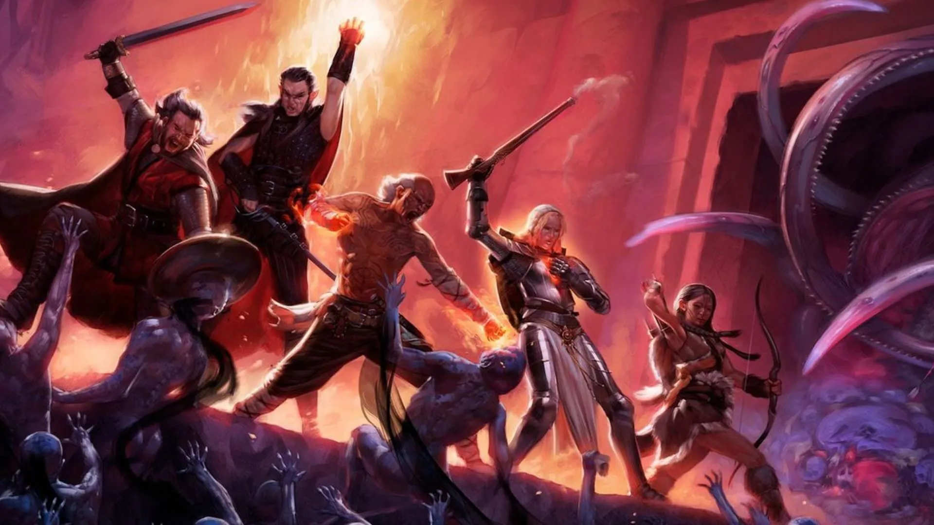 Nhóm nhân vật phiêu lưu trong game Pillars of Eternity