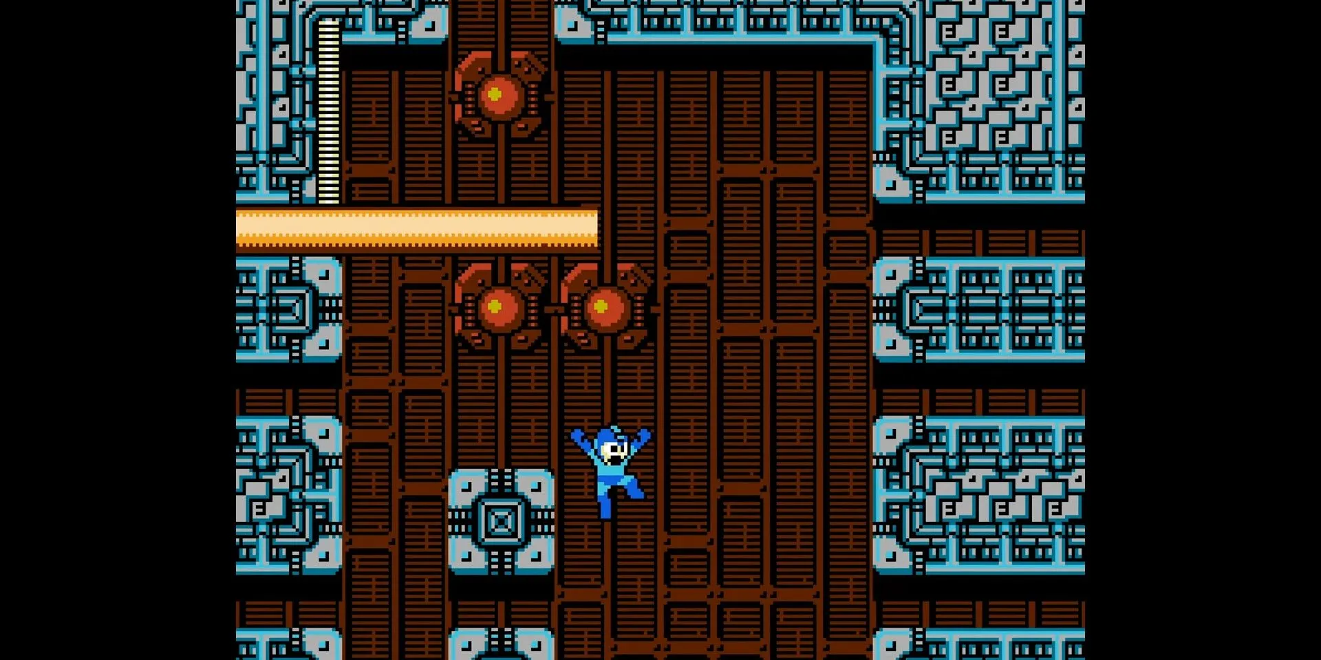 Những chùm tia laze chết người trong màn chơi của Quick Man trong Mega Man 2