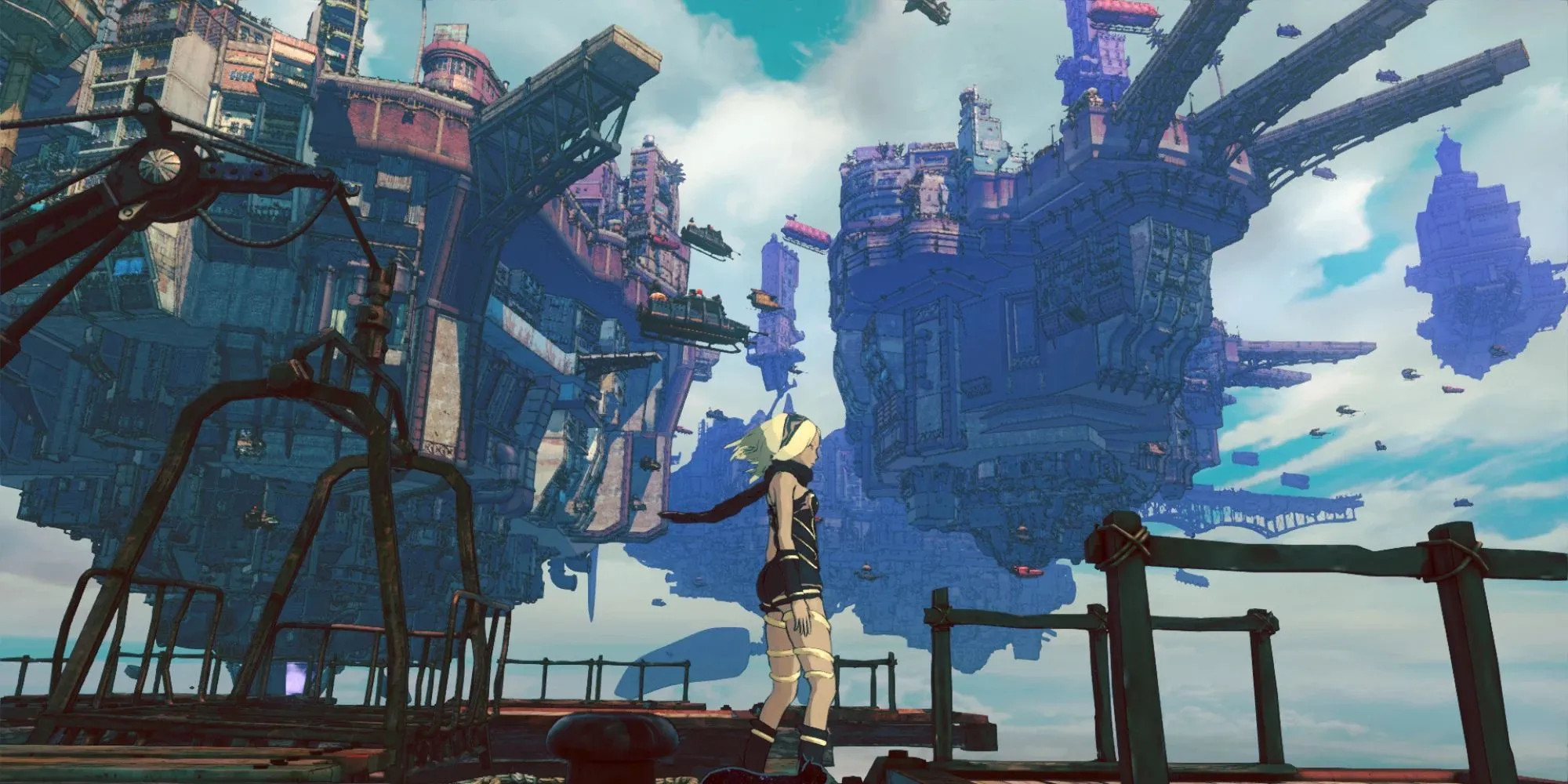 Những hòn đảo bay lơ lửng trên bầu trời trong thế giới độc đáo của Gravity Rush 2