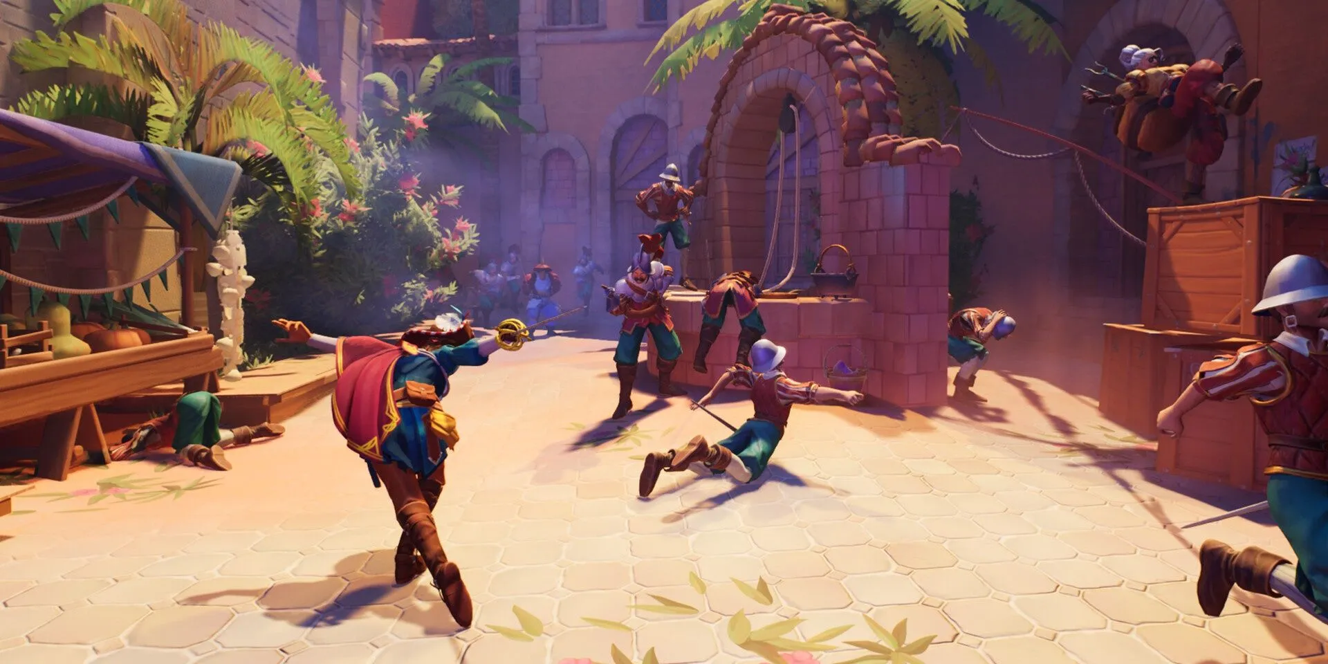 Nữ kiếm sĩ Adalia thực hiện động tác parry đầy phong cách trong game En Garde