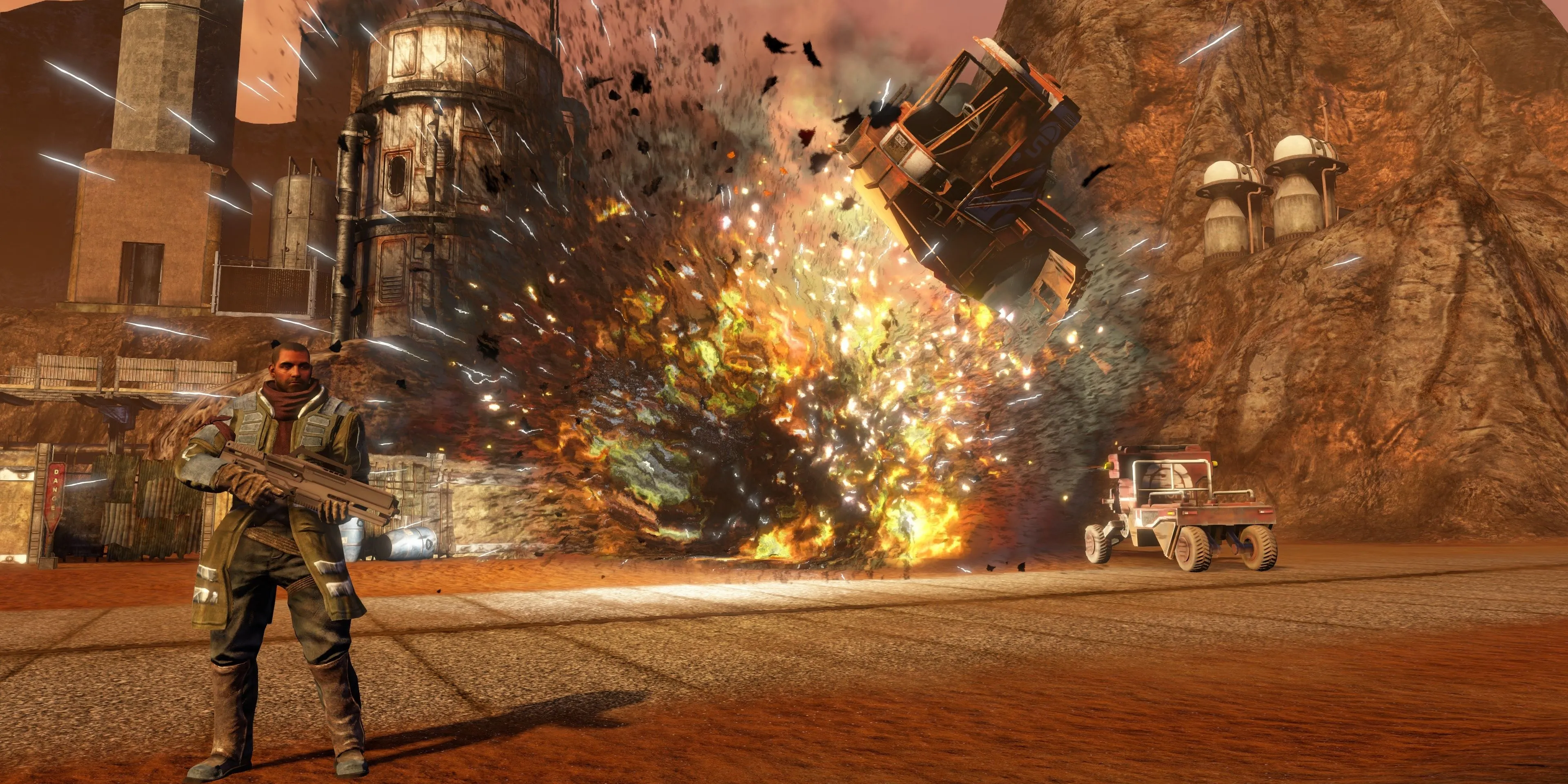 Phá hủy phương tiện bằng chất nổ trong game Red Faction Guerrilla