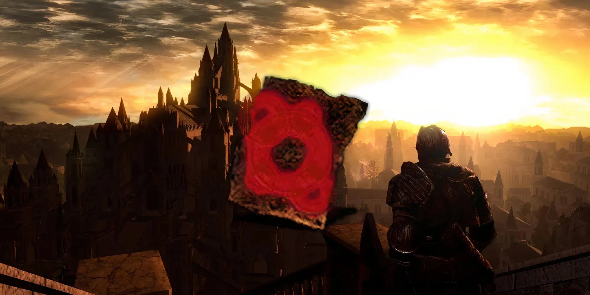 Phép thuật Power Within trong Dark Souls 1, hiển thị hiệu ứng ngọn lửa đỏ bao quanh người chơi