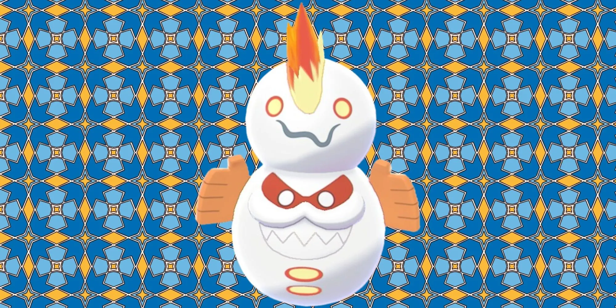 Pokémon Darmanitan Galar dạng Zen Mode với hai màu băng lửa