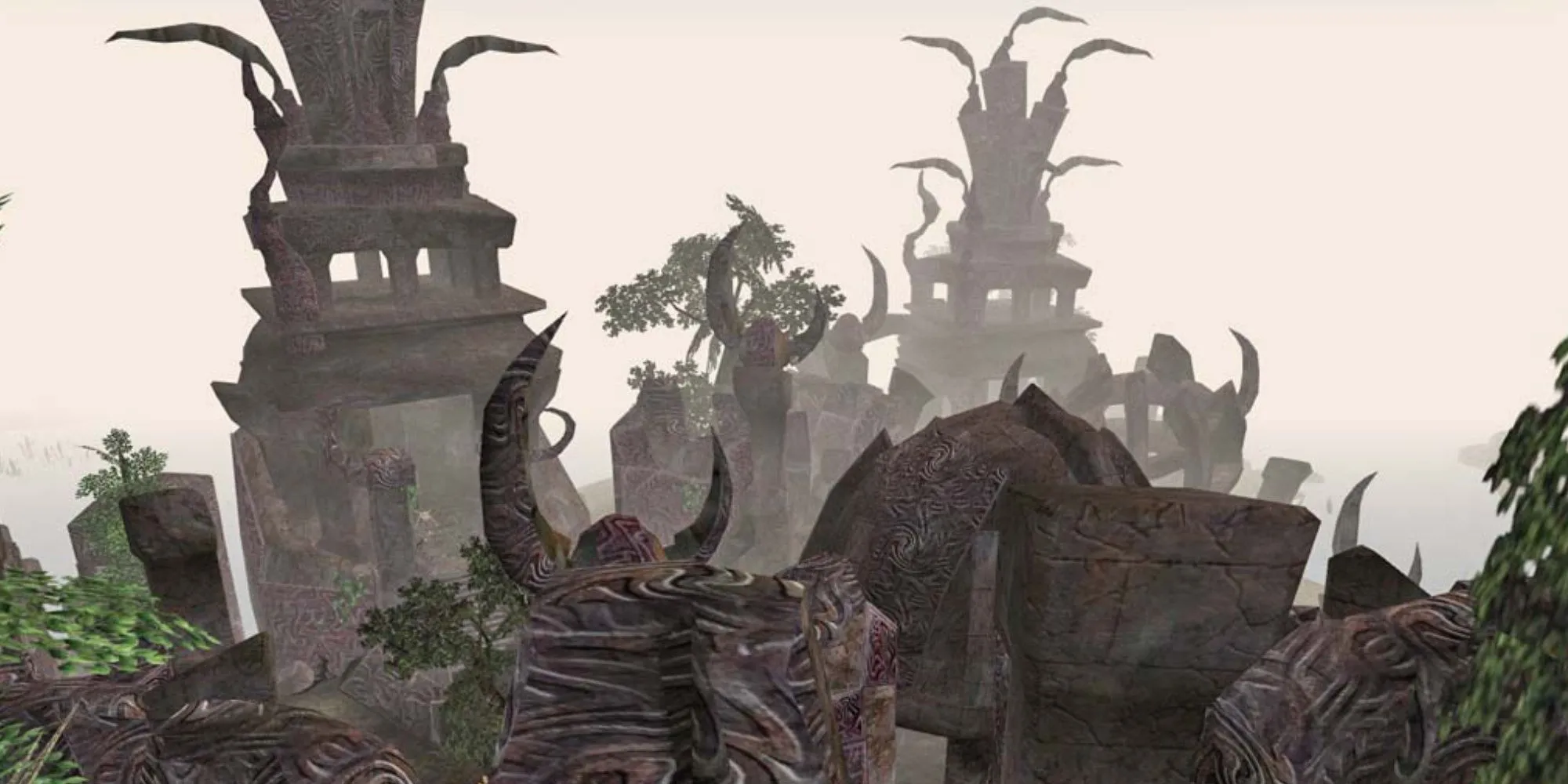 Tàn tích Ald Sotha u ám ở Morrowind nơi Severa Magia ẩn náu khỏi sát thủ Morag Tong.