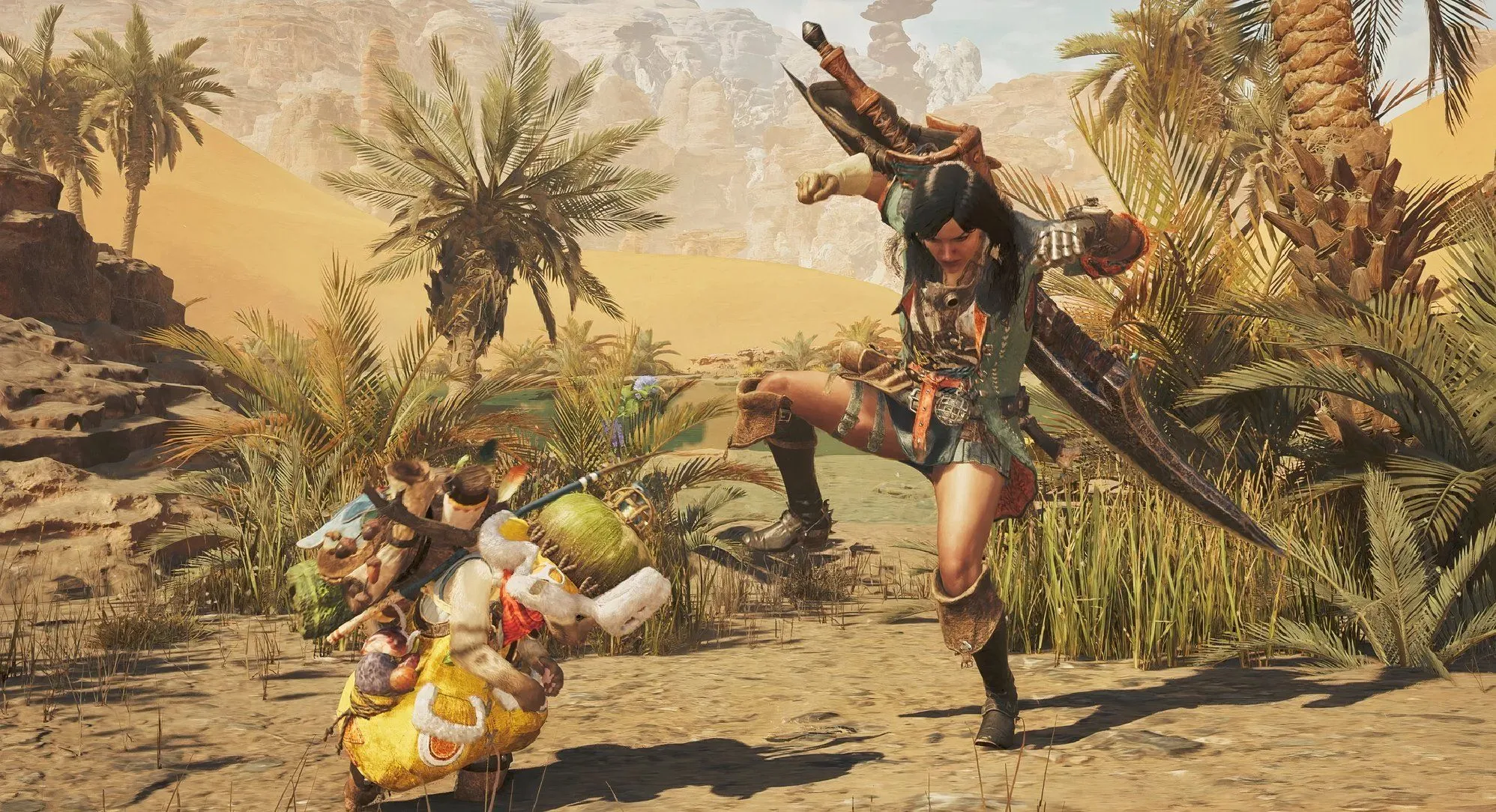 Thợ săn Monster Hunter Wilds khám phá thế giới rộng lớn cùng thú cưỡi Seikret