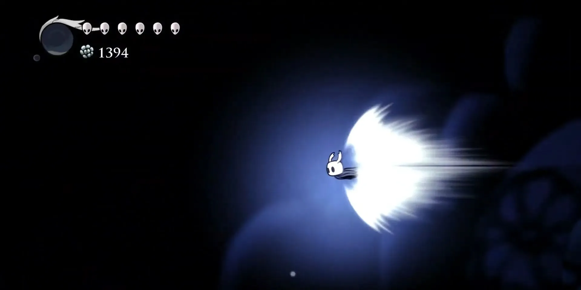 Thực hiện Crystal Dash trong Hollow Knight