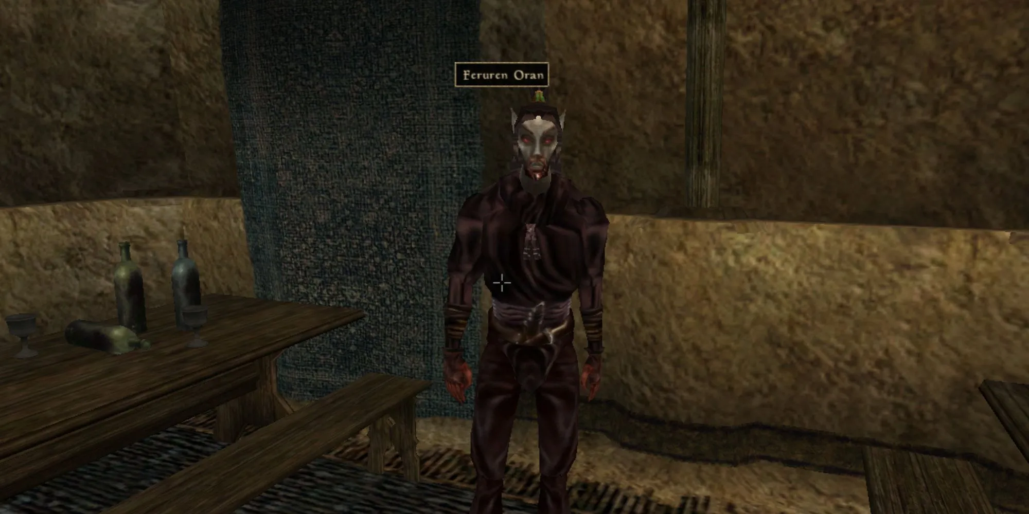 Tìm kiếm Feruren Oran ở Vivec cho nhiệm vụ gia nhập Morag Tong trong Morrowind.