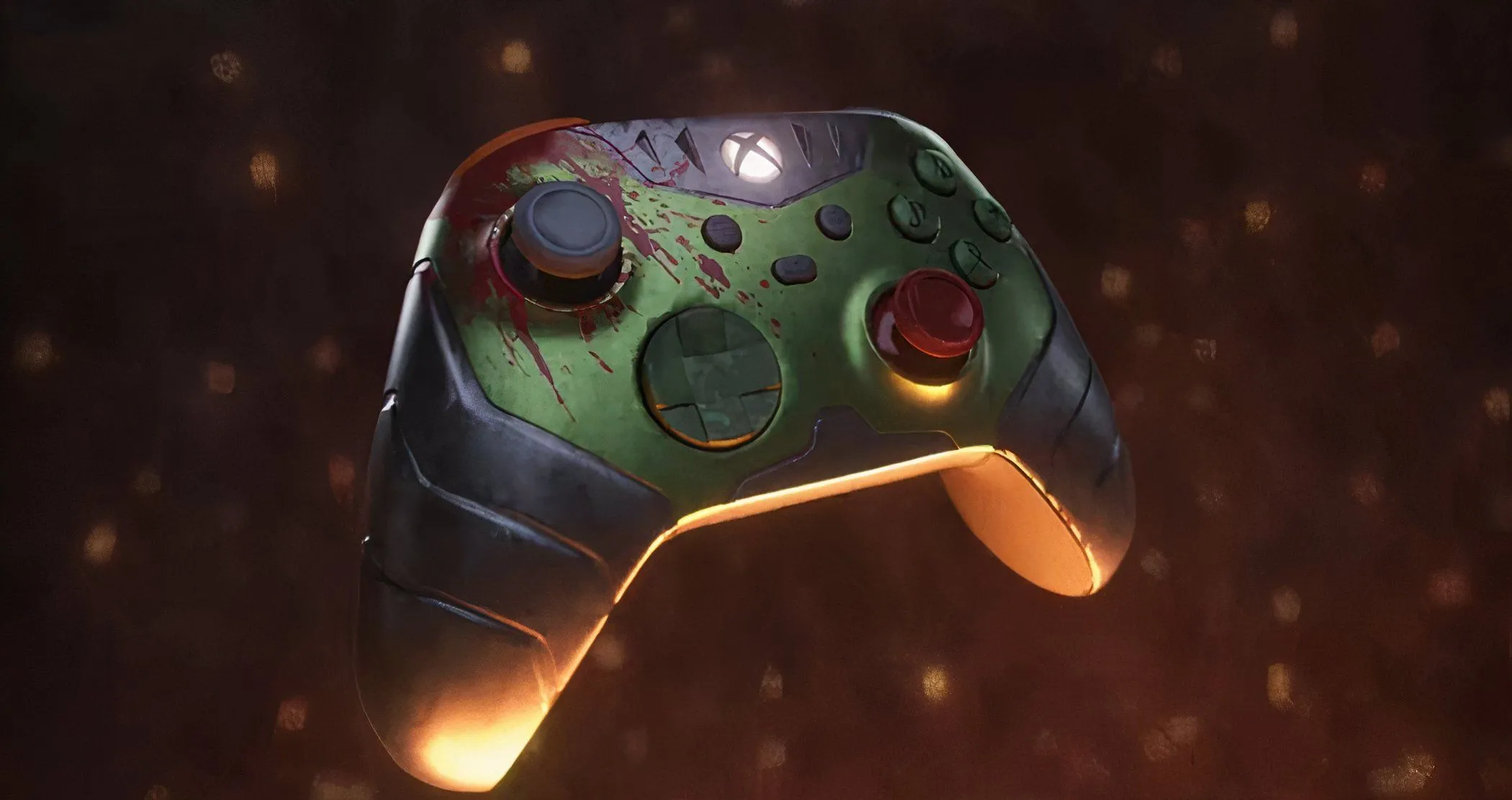 Toàn cảnh bộ sưu tập giới hạn DOOM: The Dark Ages gồm tay cầm và miếng dán Xbox