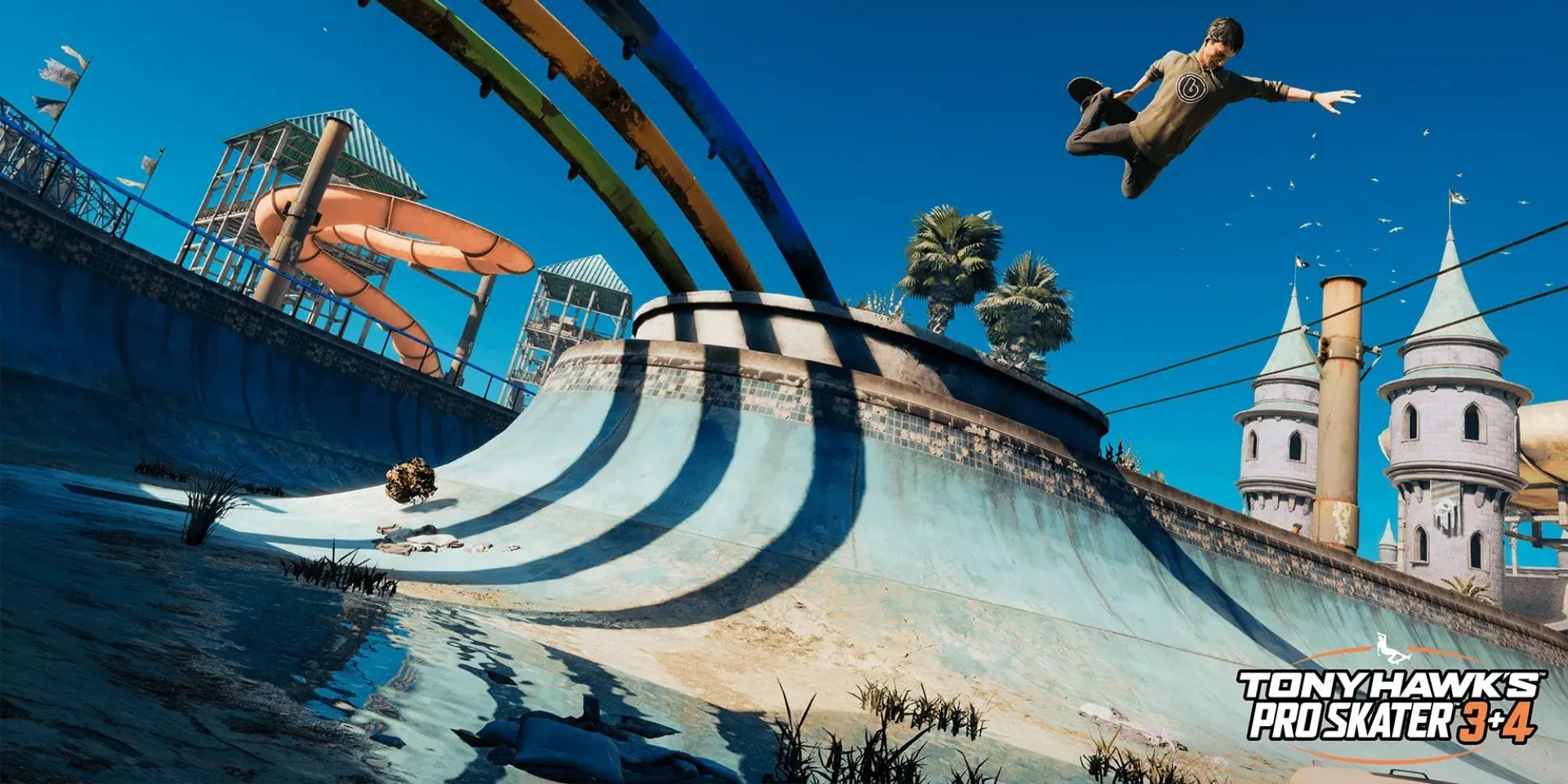 Tony Hawk thực hiện cú trick ngoạn mục trong game Tony Hawk's Pro Skater 3+4