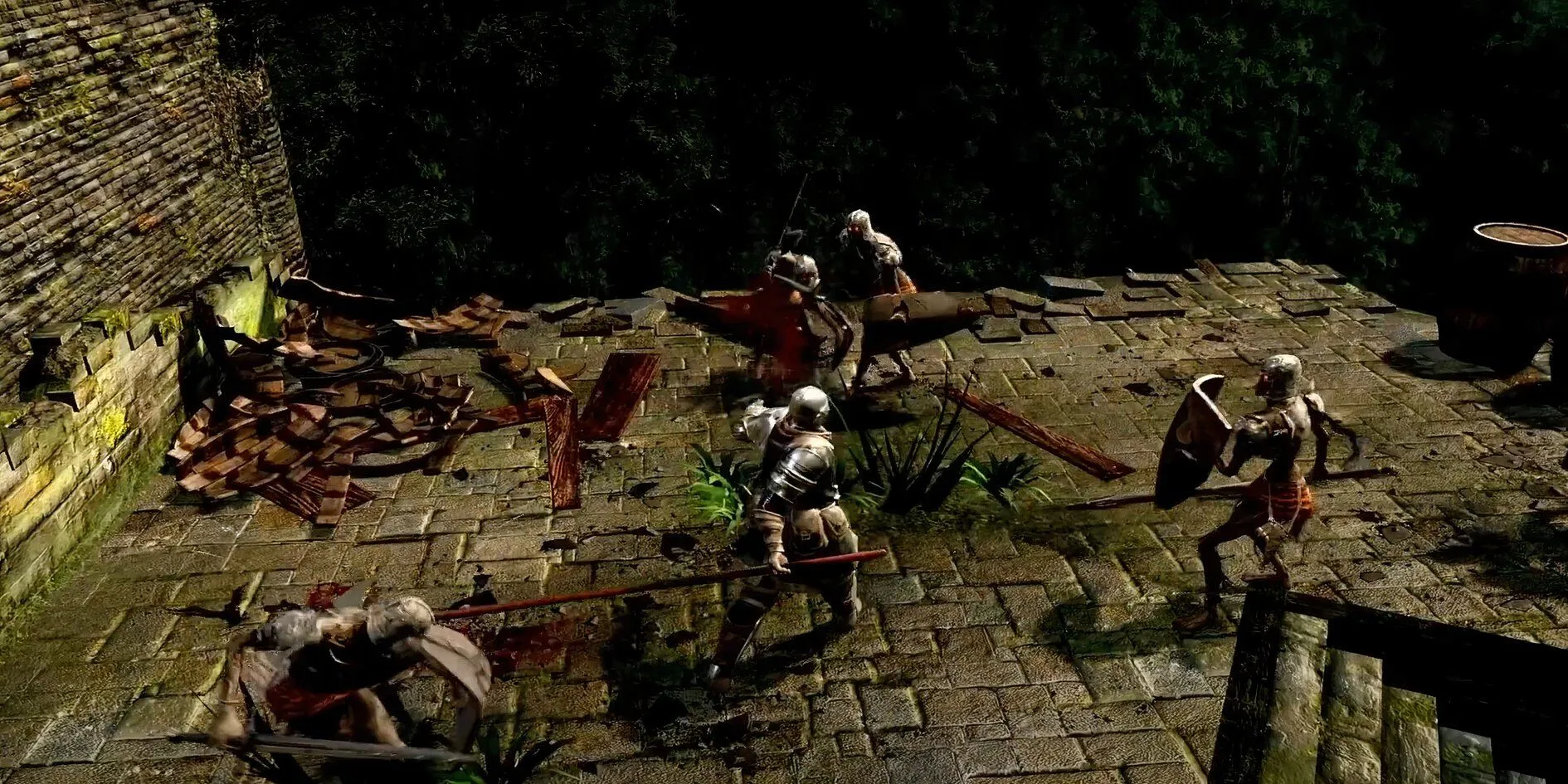 Trailer gameplay chính thức của Dark Souls Remastered trên console với hình ảnh hiệp sĩ chiến đấu