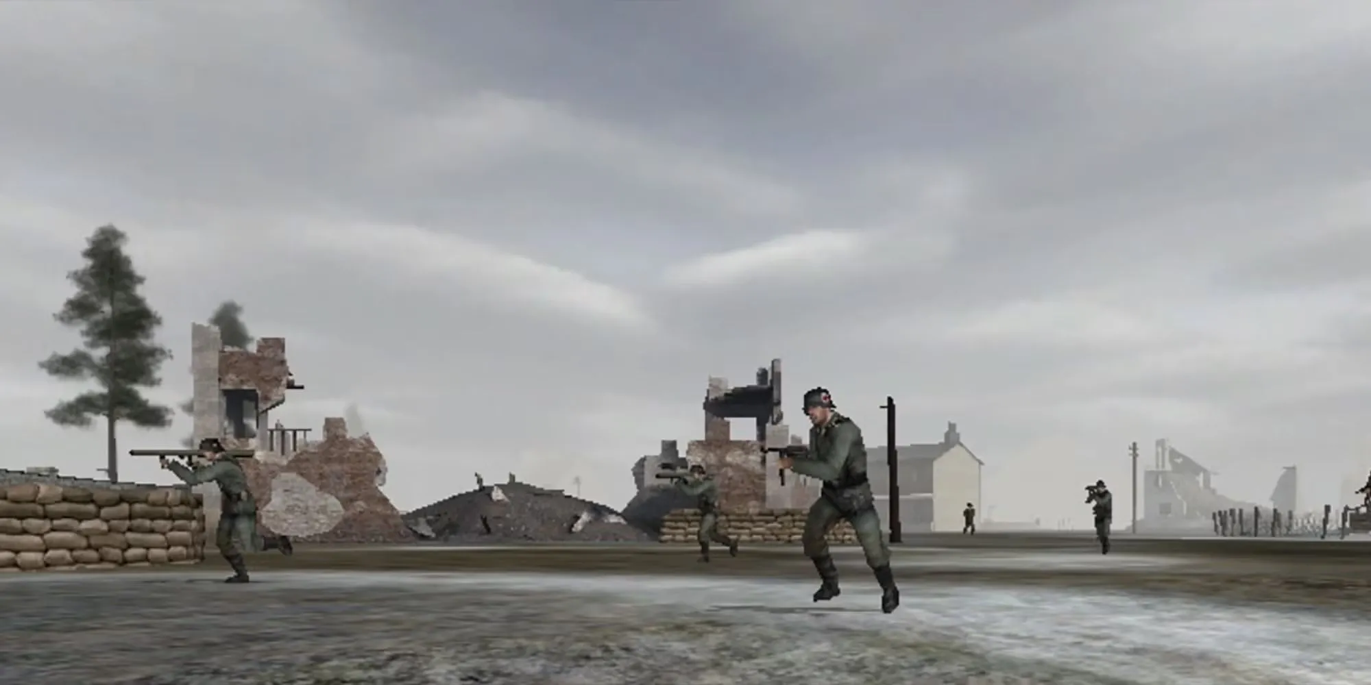 Trận chiến quy mô lớn trong Battlefield 1942 với xe tăng và máy bay