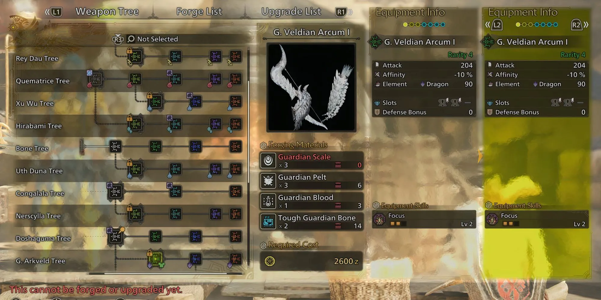 Vũ khí Cung G. Veldian Arcum I tốt nhất cho Low Rank trong Monster Hunter Wilds