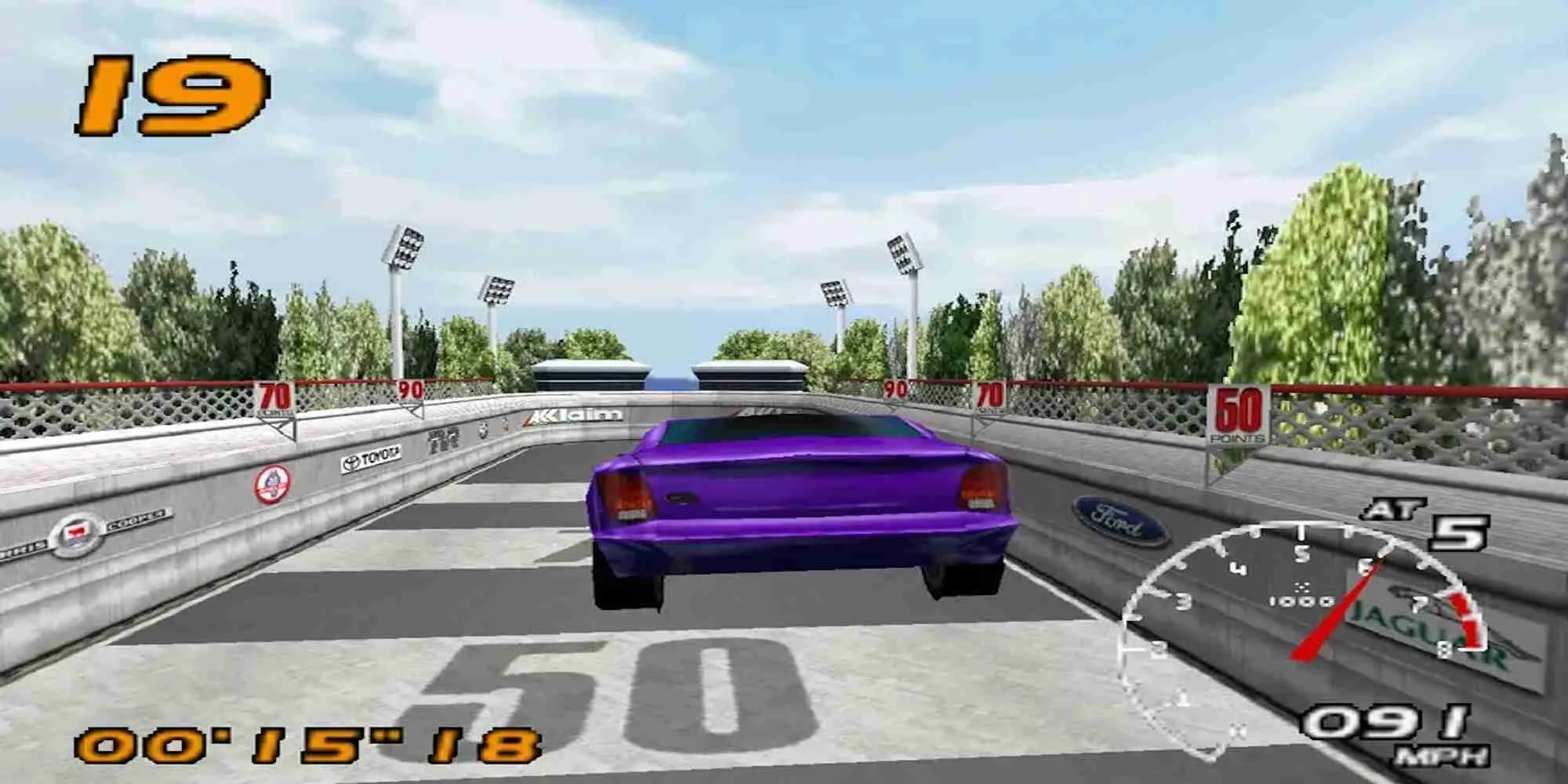 Xe đua thể thao trên đường phố trong game Vanishing Point PS1