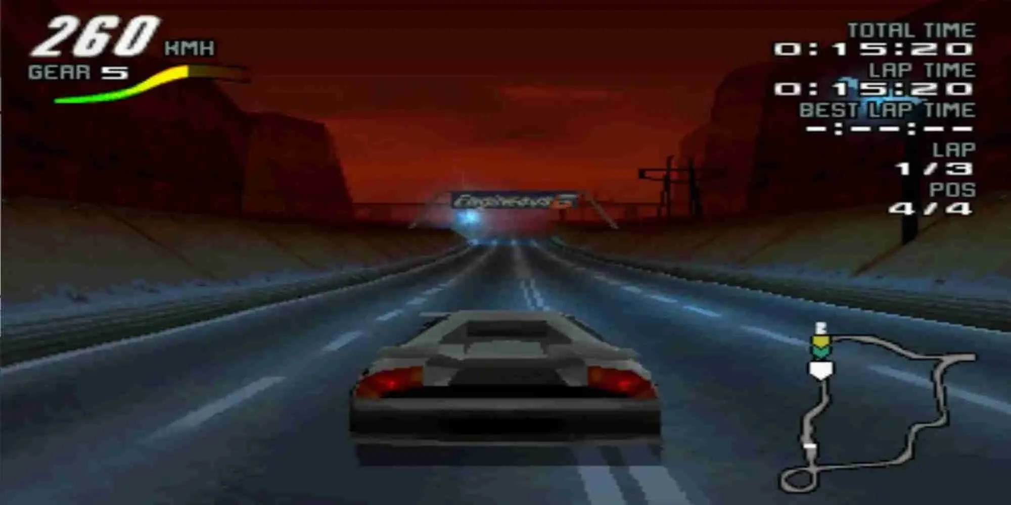 Xe đua tương lai trong game Motorhead trên PS1