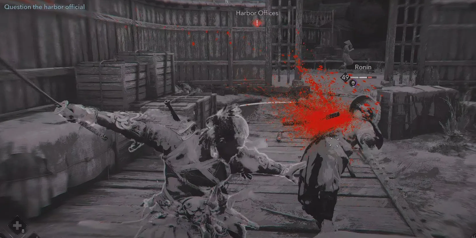 Yasuke dọn dẹp khu vực cảng