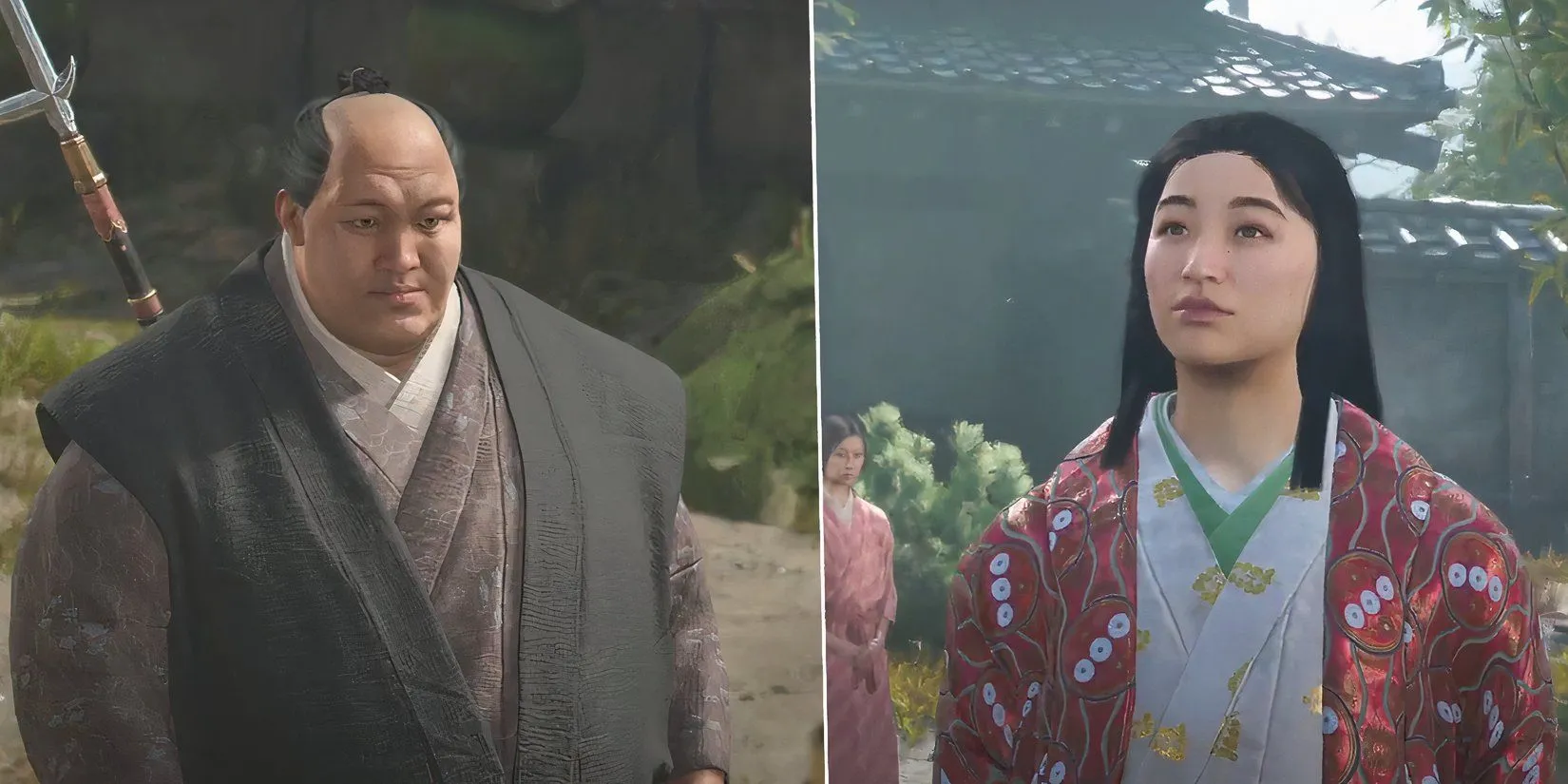Yasuke gặp Kuma và Lady Oichi trong Assassin's Creed Shadows