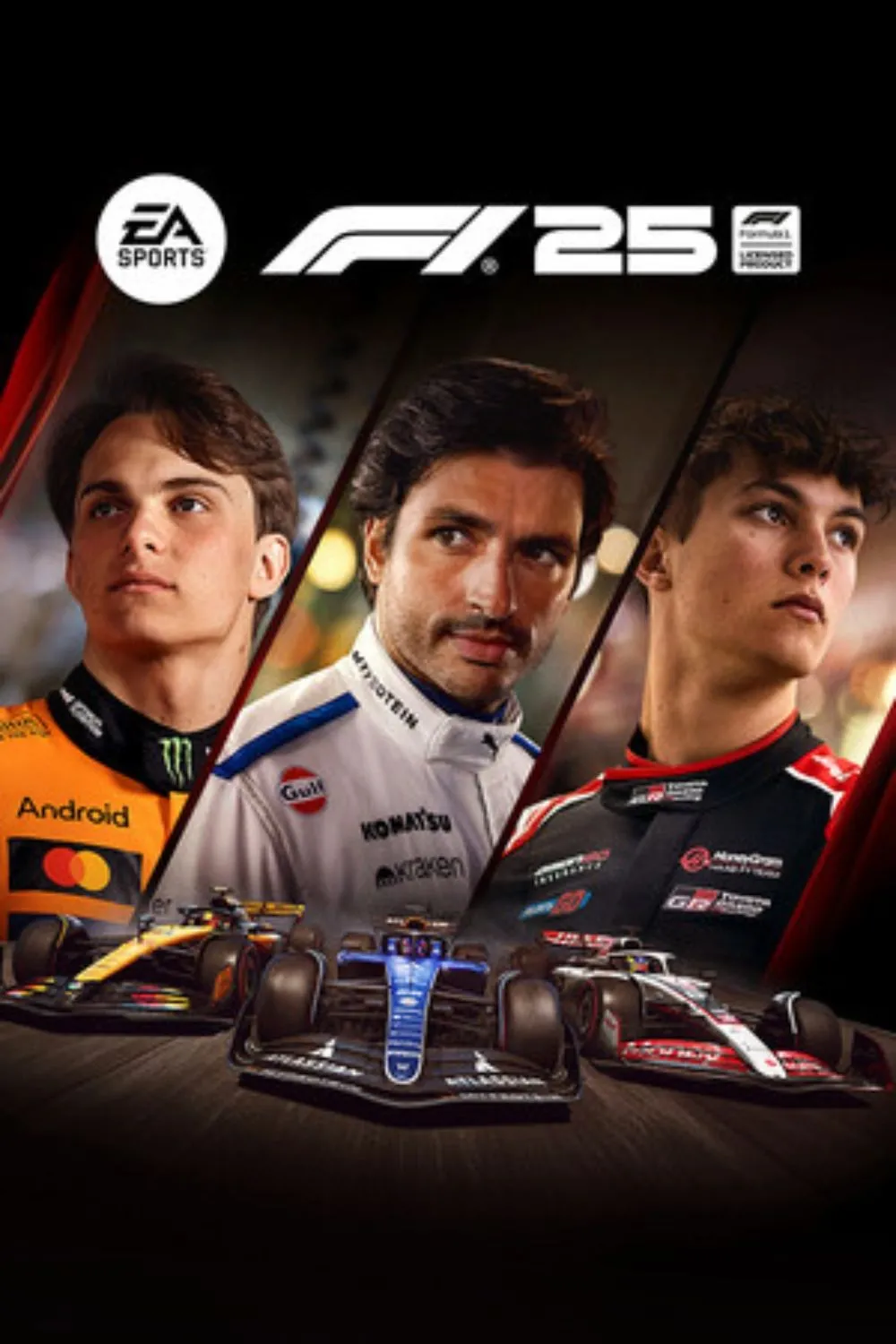 Ảnh bìa chính thức của game đua xe F1 25.