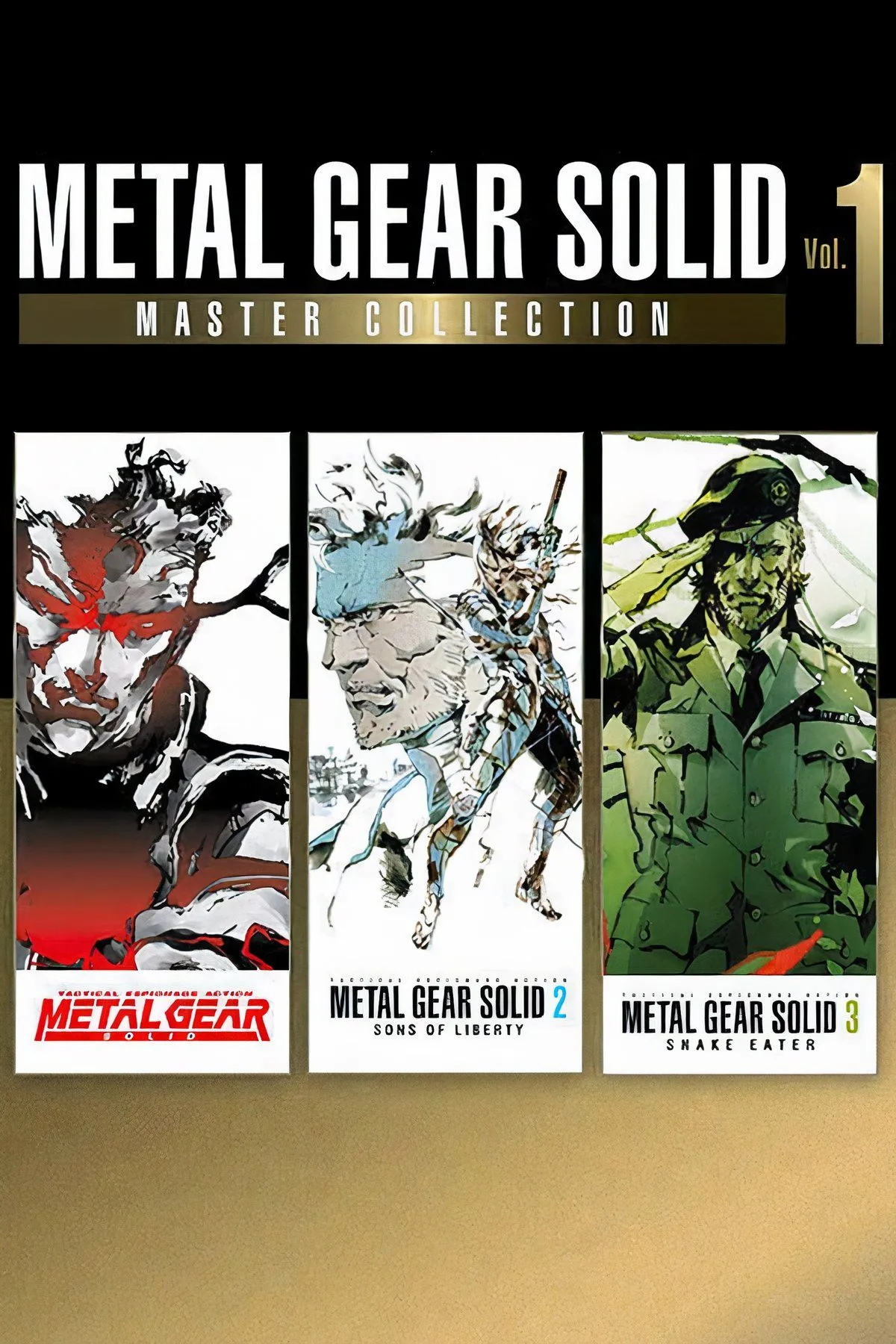 Artwork chính của bộ sưu tập Metal Gear Solid Master Collection Vol. 1, tựa game hành động lén lút được mong chờ trên Xbox Game Pass