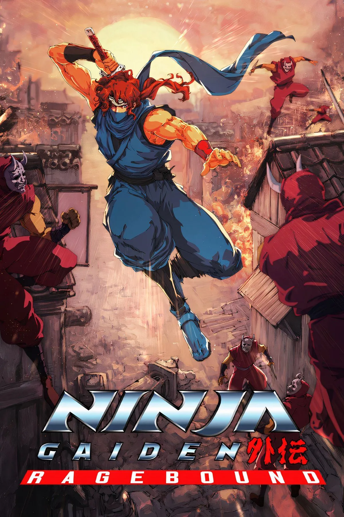 Bìa Ninja Gaiden Ragebound, tựa game hành động đi cảnh mới